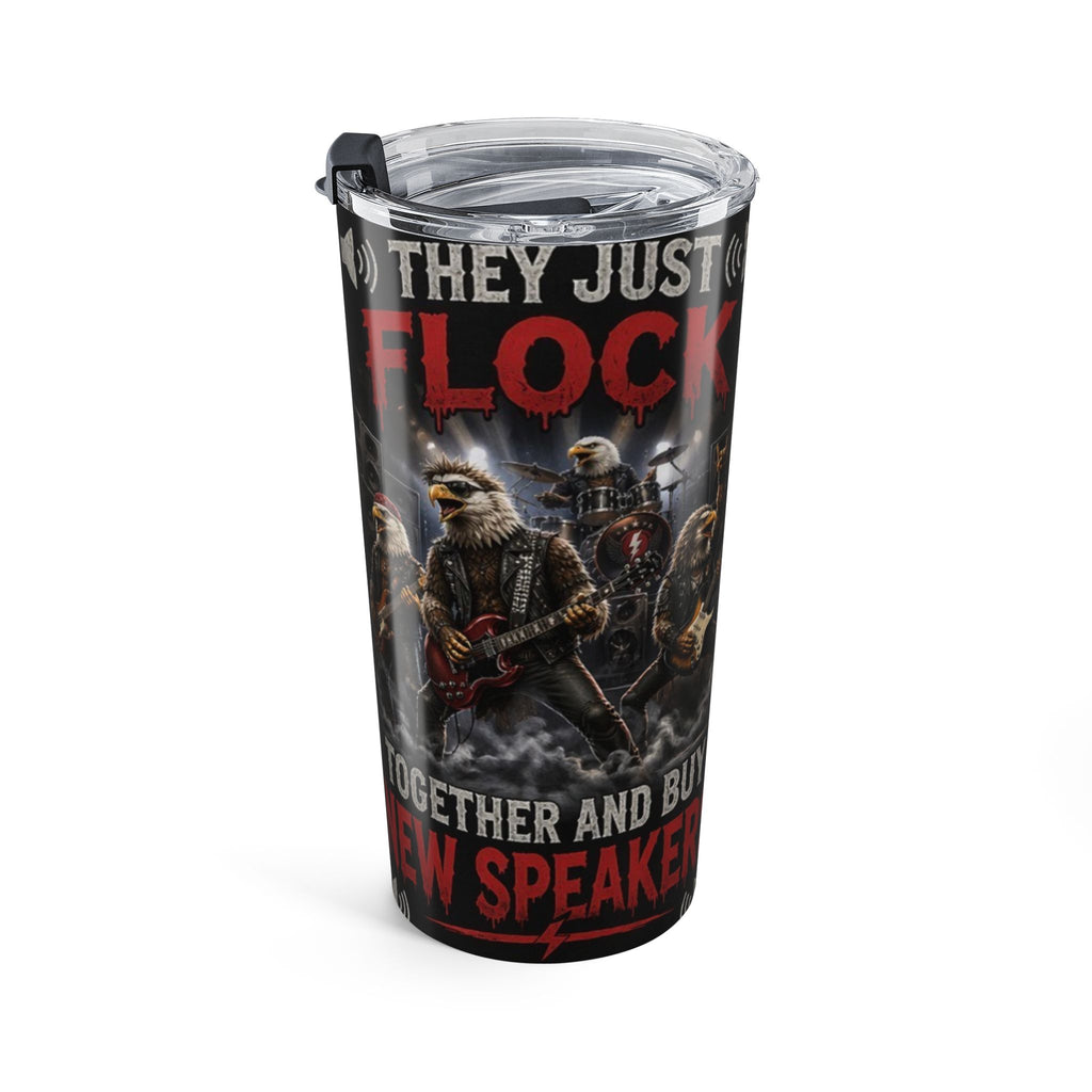 20oz Rocker Tumbler – "Old Rockers Never Die" Eagles & Guitar Stainless Travel Cup