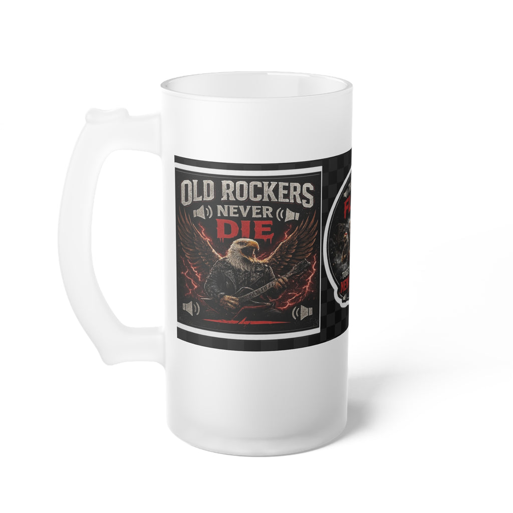 Frosted Glass Beer Mug — “They Just Flock Together” Funny Speaker Enthusiast Gift
