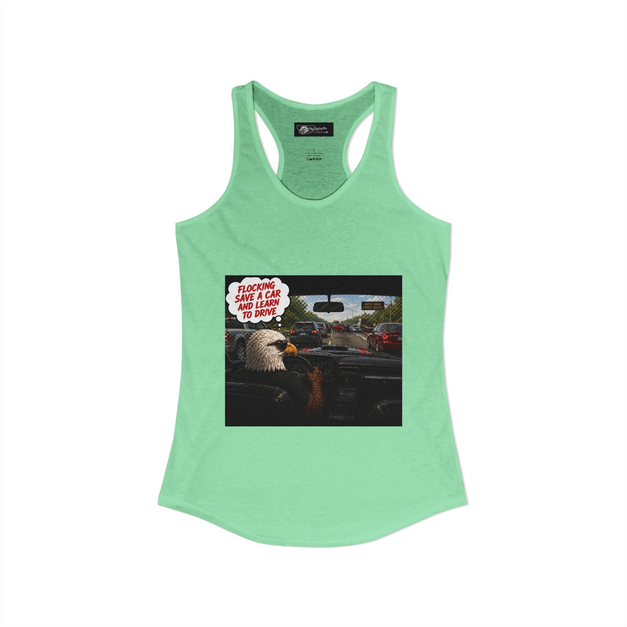 Learn to drive Save a Car Women's Ideal Racer back Tank