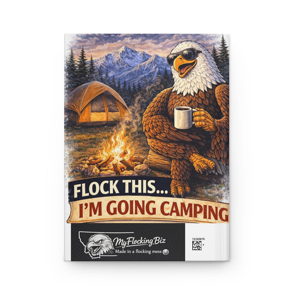 Coffee, Campfires & Montana Hardcover Journal — Camping Adventure Notebook