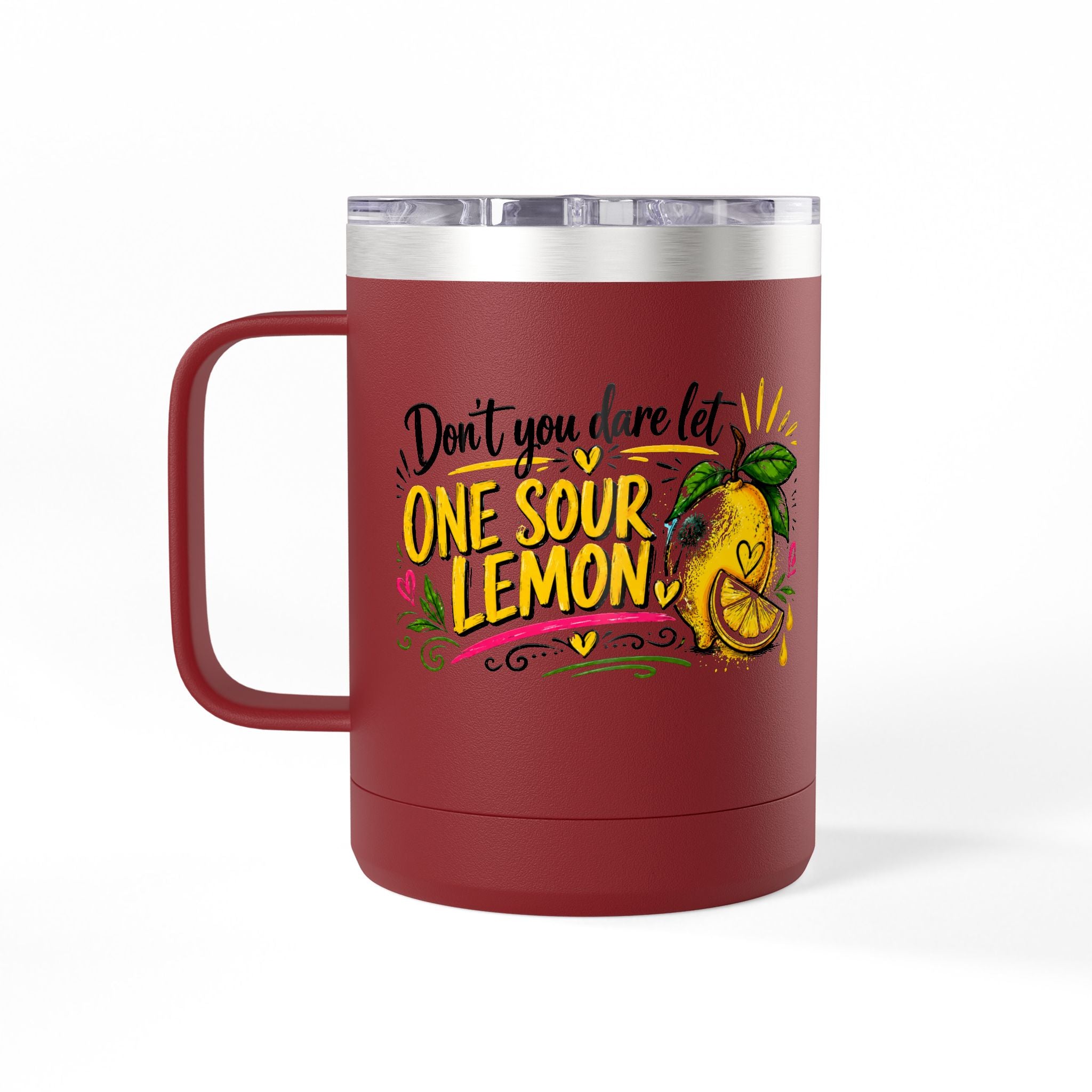 Flocking Squeeze Lemon 15oz Tumbler Mug