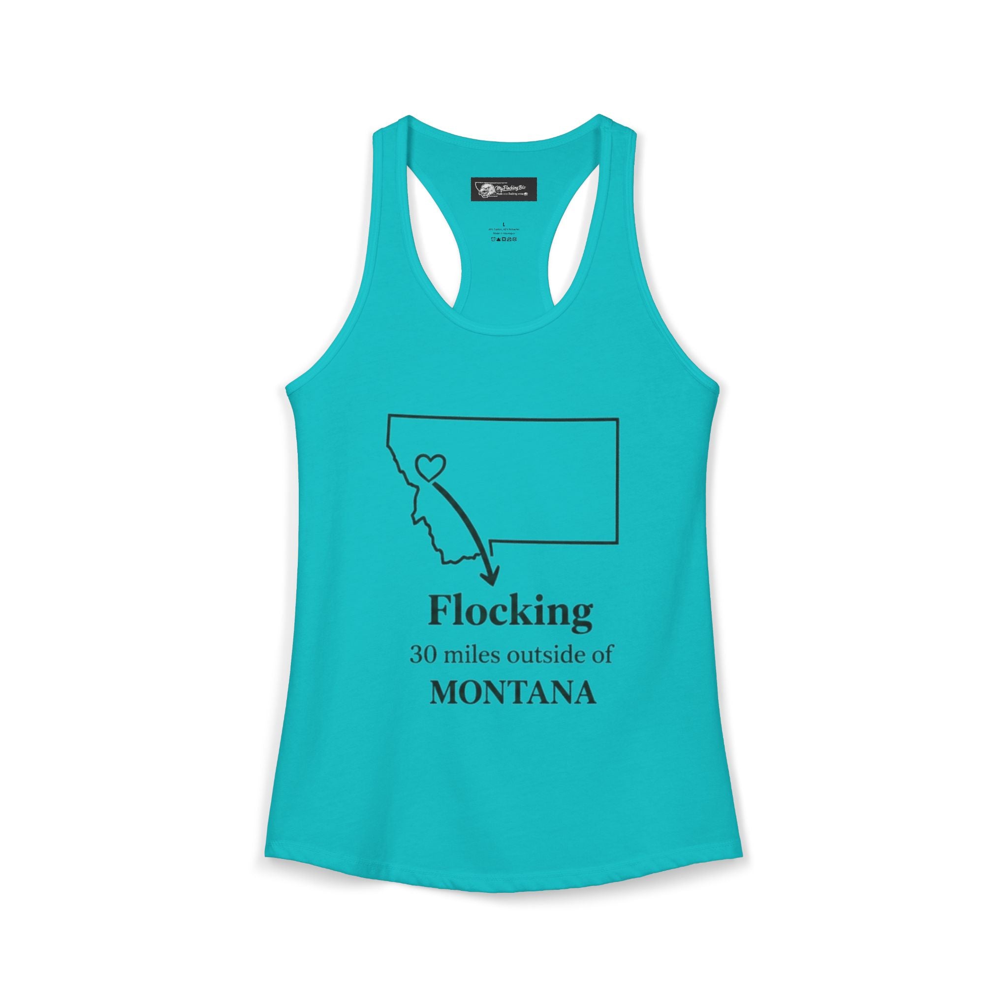 Say it loud and proud without words but the shirts speak for you with this women's ideal racerback tank
