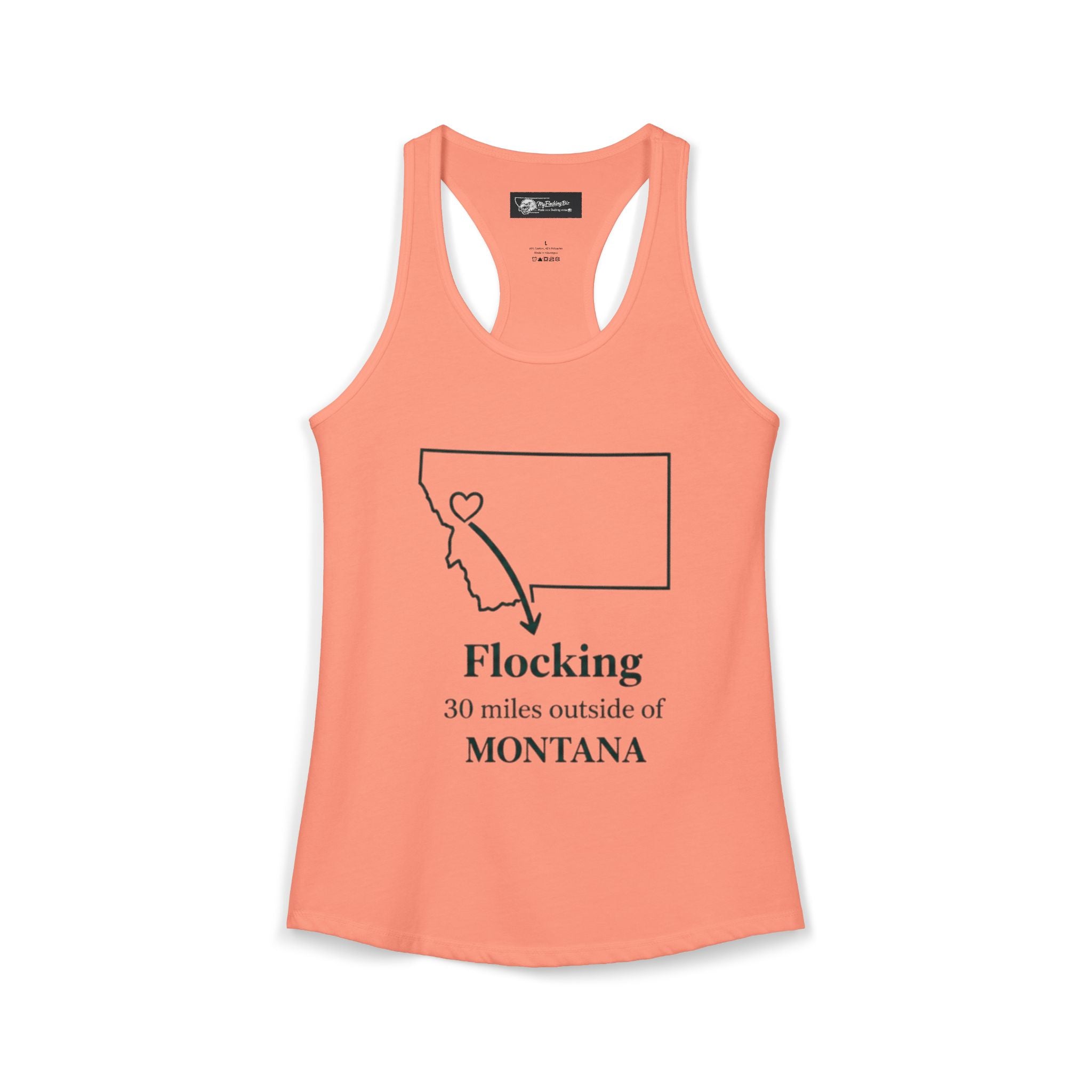 Say it loud and proud without words but the shirts speak for you with this women's ideal racerback tank