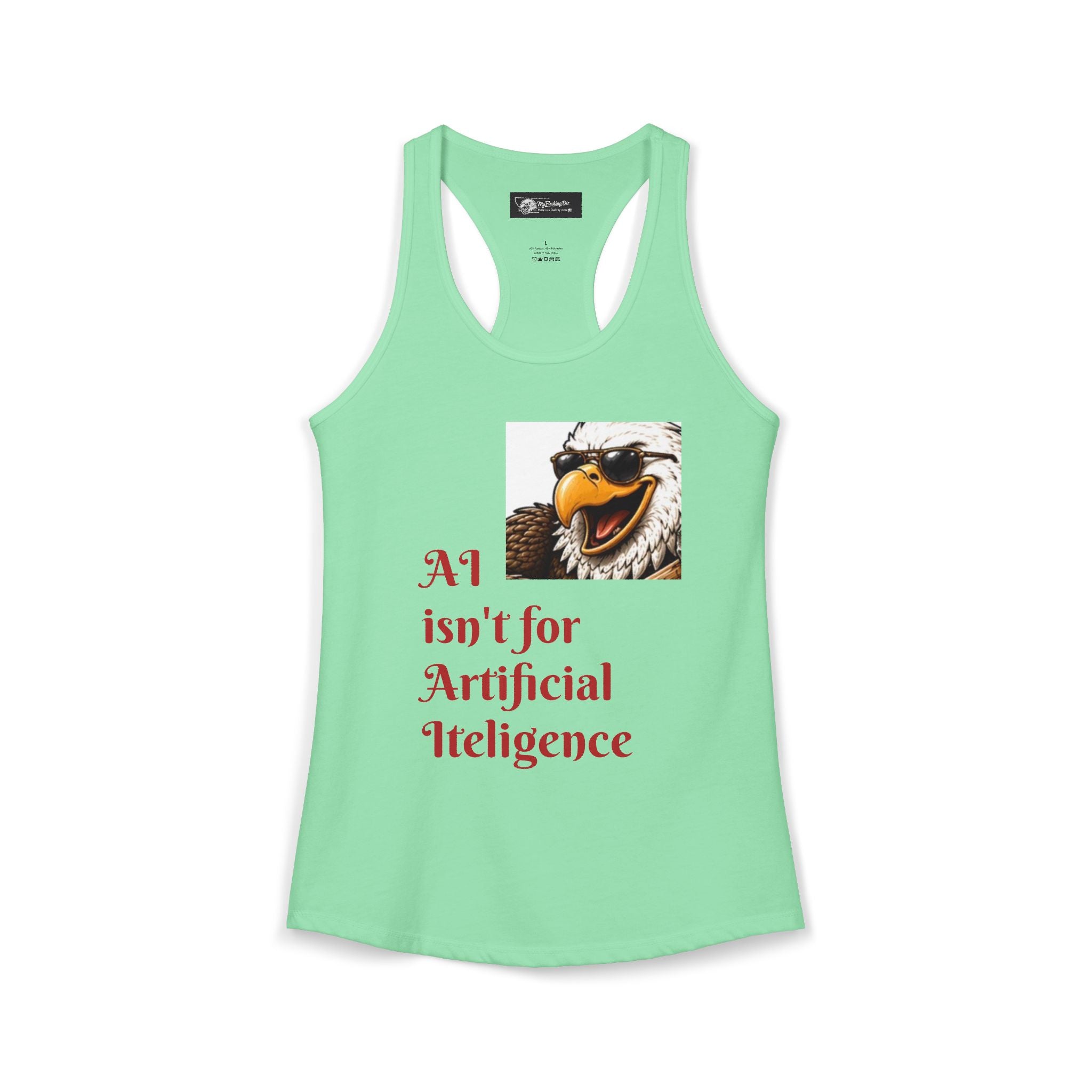 AI now has two E x p l o r a t i v e meanings as explained on this Women's Ideal Racerback Tank