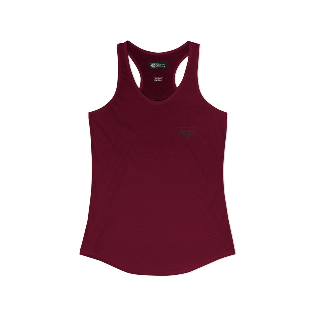 Say it loud and proud without your voice! With this Women's Ideal Racerback Tank