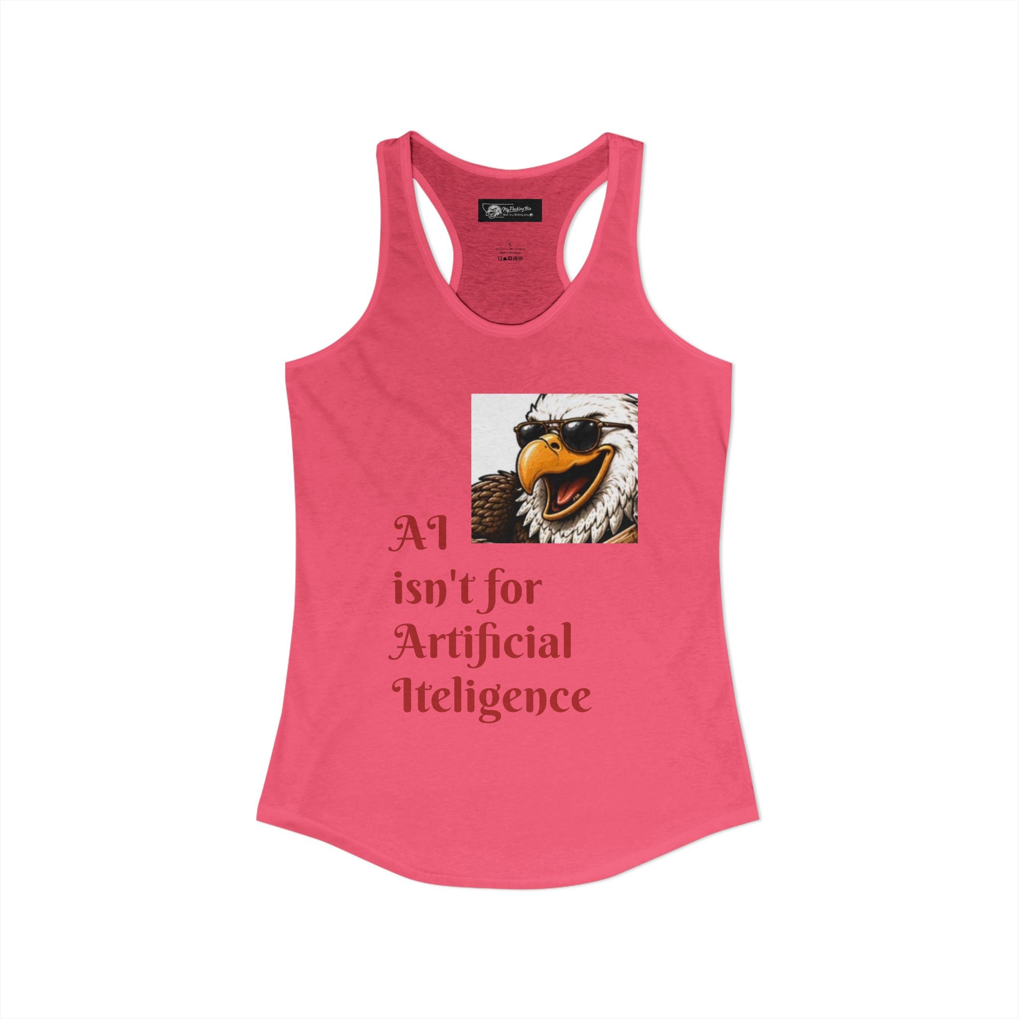 AI now has two E x p l o r a t i v e meanings as explained on this Women's Ideal Racerback Tank