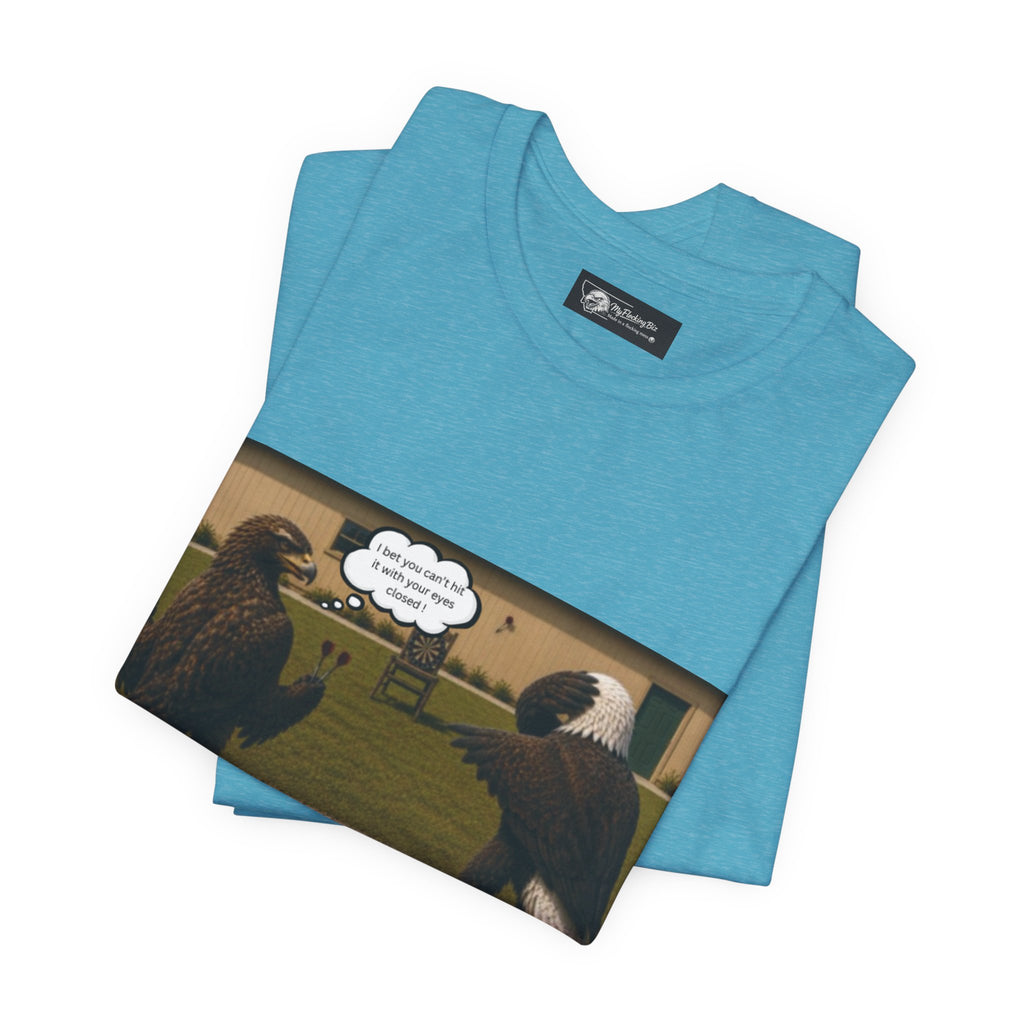 At least my "Darts" Are in A Row humor T-Shirt — Funny "At least my stocking darts are in a row" Graphic Tee