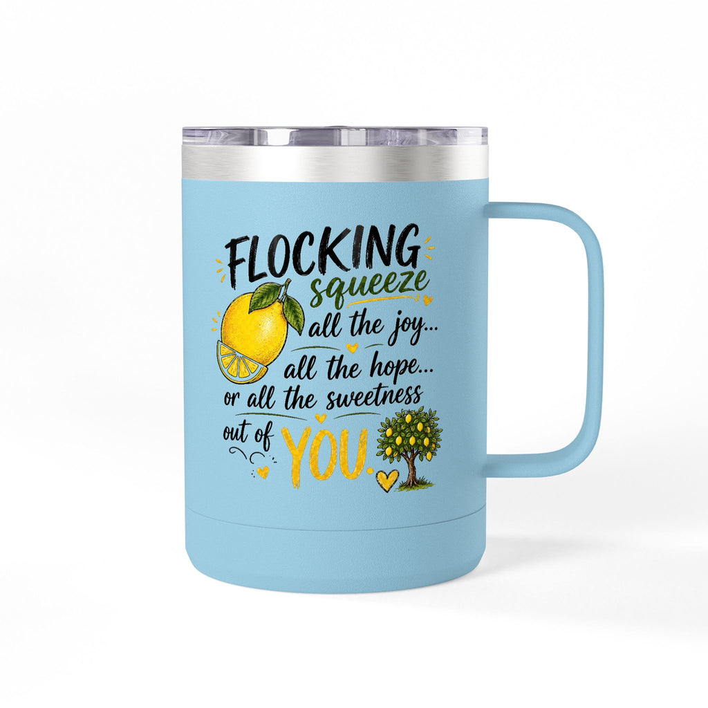 Flocking Squeeze Lemon 15oz Tumbler Mug