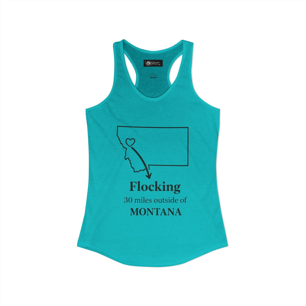 Say it loud and proud without words but the shirts speak for you with this women's ideal racerback tank