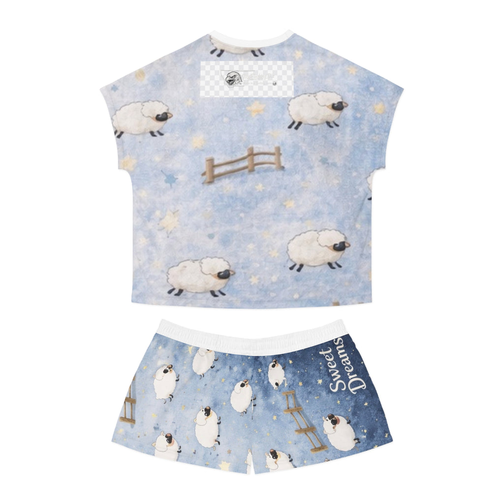 Sweet Dreams Sheep Pajama Set — Women's Short Sleepwear