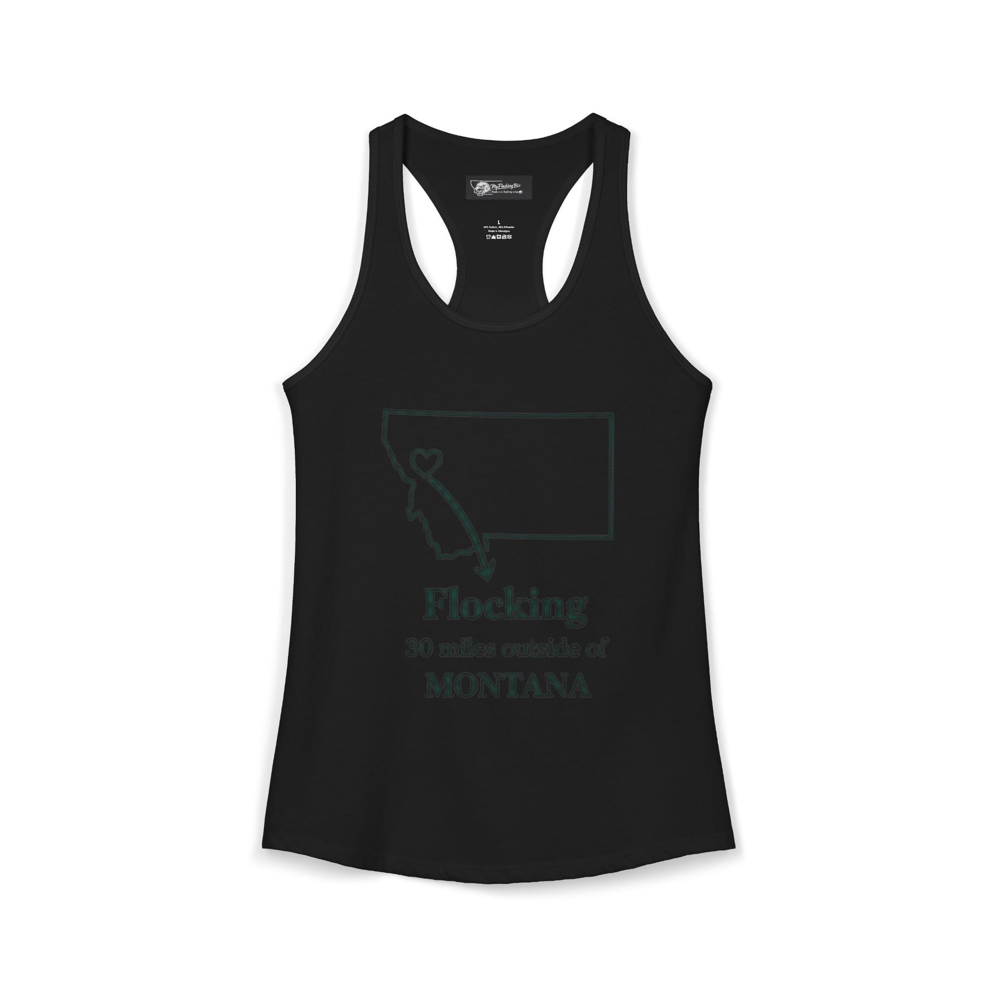 Say it loud and proud without words but the shirts speak for you with this women's ideal racerback tank
