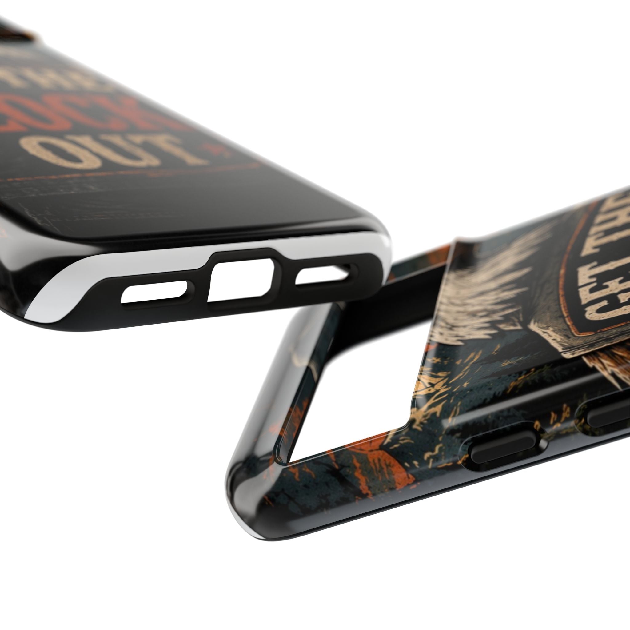 Phone Case — 'Get the Flock Out' Eagle Design Rugged Protective Cover