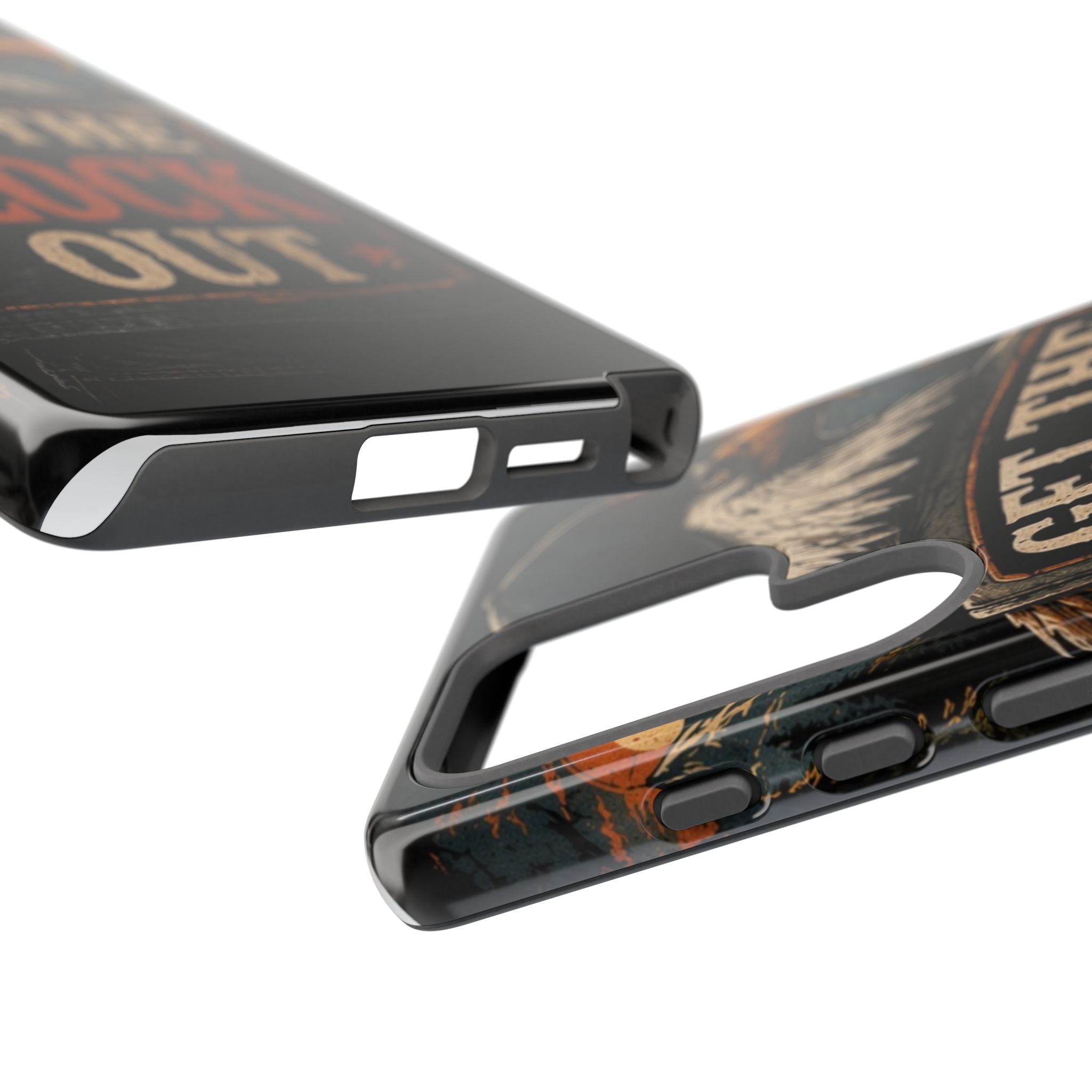 Phone Case — 'Get the Flock Out' Eagle Design Rugged Protective Cover