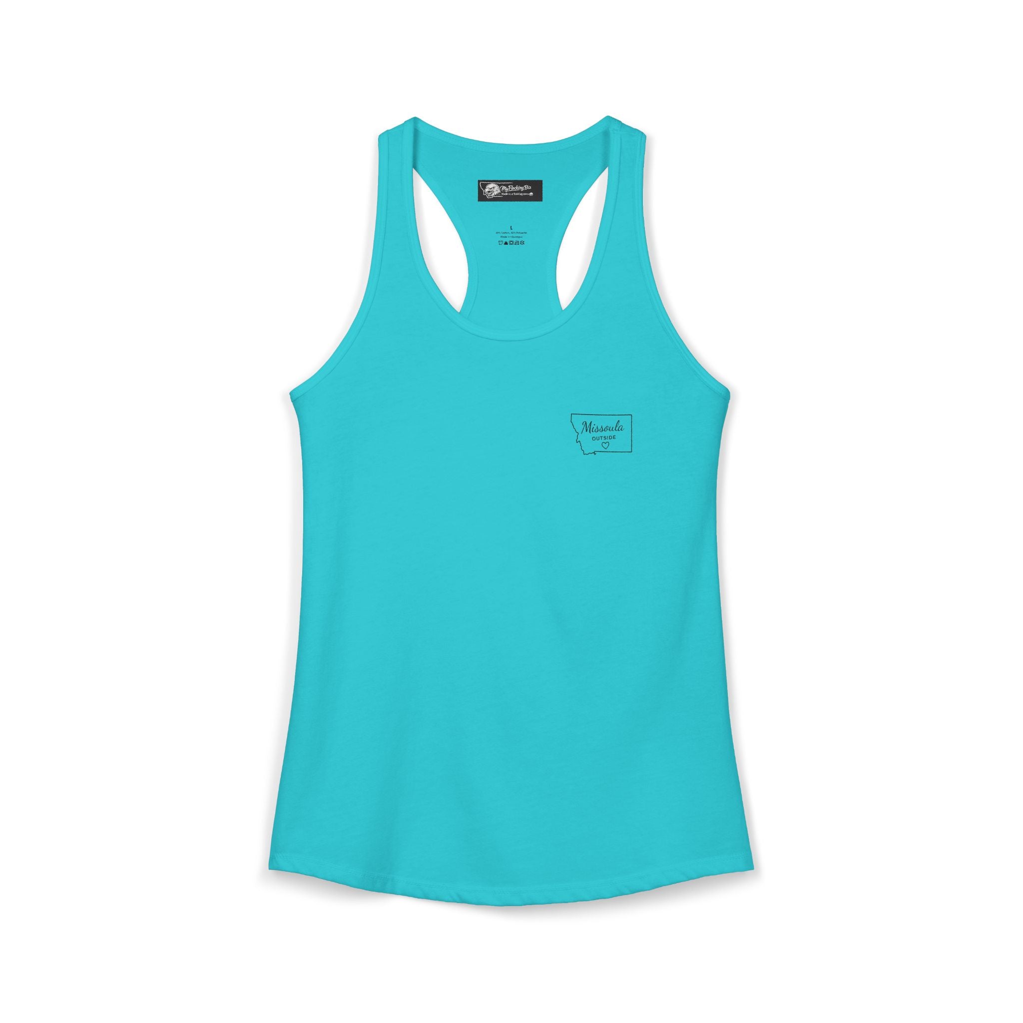 With this women's tank top you can tell tourists where to actually find Missoula ha ha when you wear this Ideal Racerback Tank
