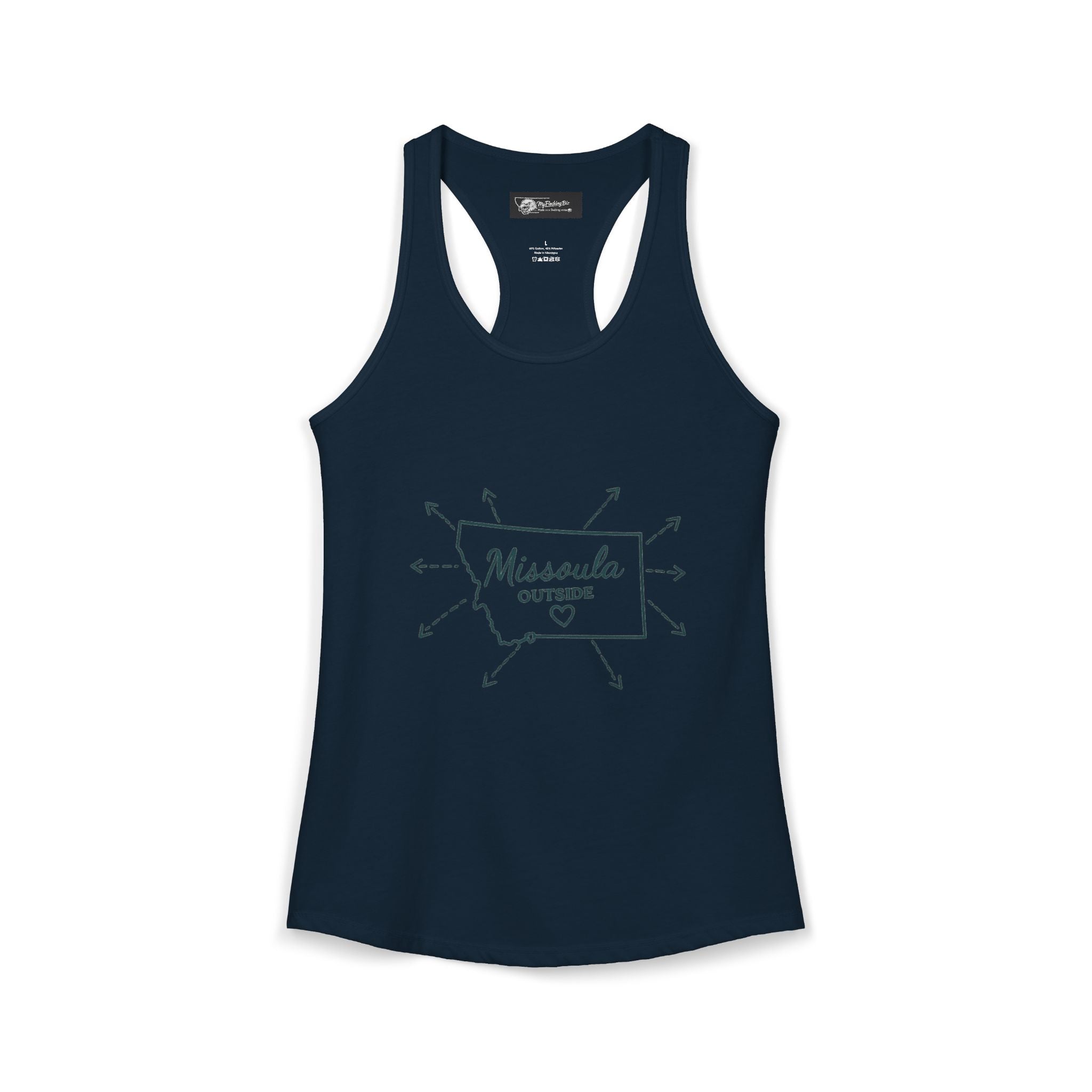 Where is Missoula Montana exactly well this will have them wondering! with this Women's Ideal Racerback Tank