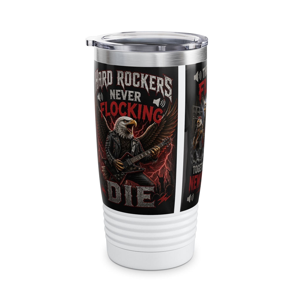 Rock Band Eagle 20oz Tumbler – "They Just Flock Together" Concert Travel Mug