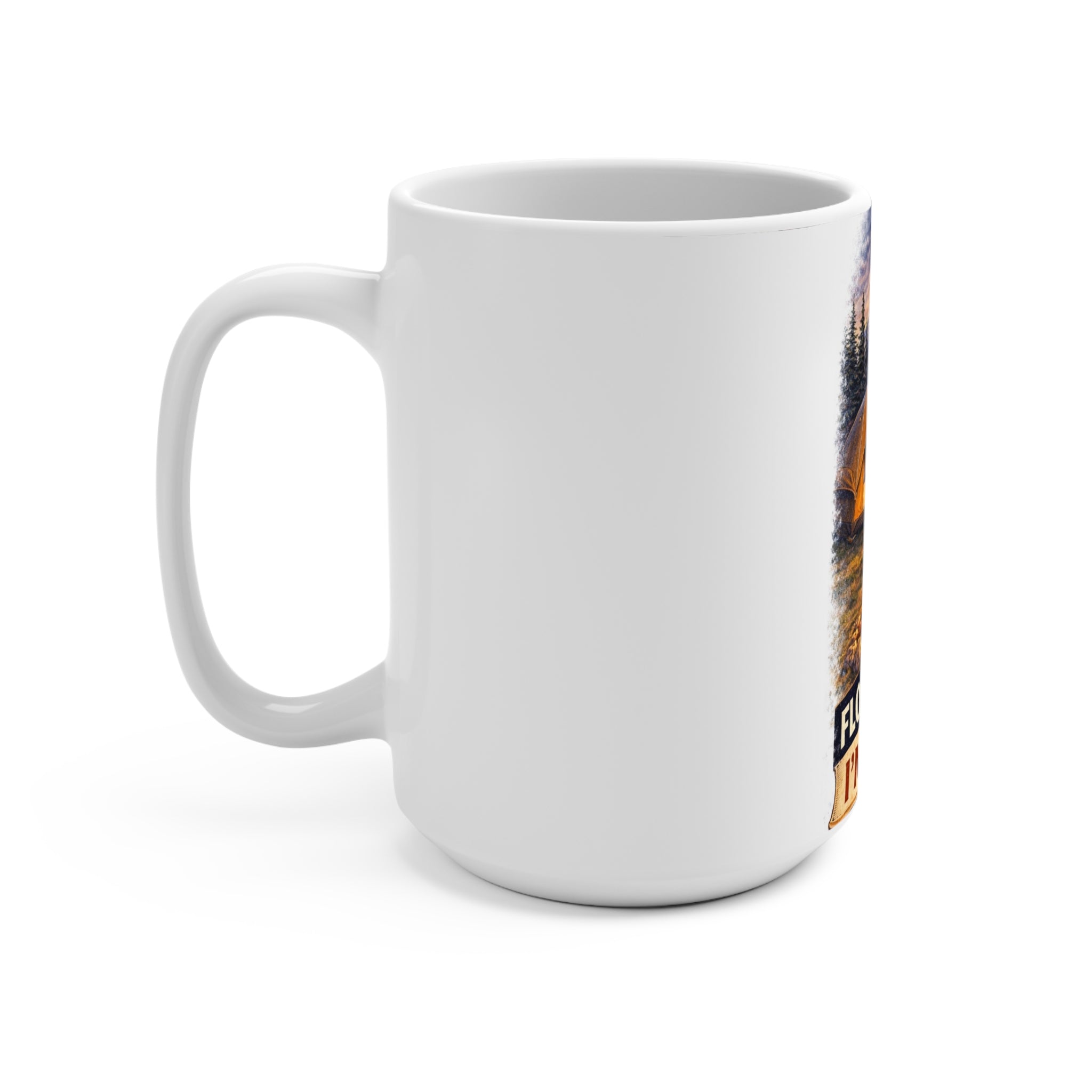 Camping Eagle 15oz Mug — "Flock This... I'm Going Camping" Coffee Cup