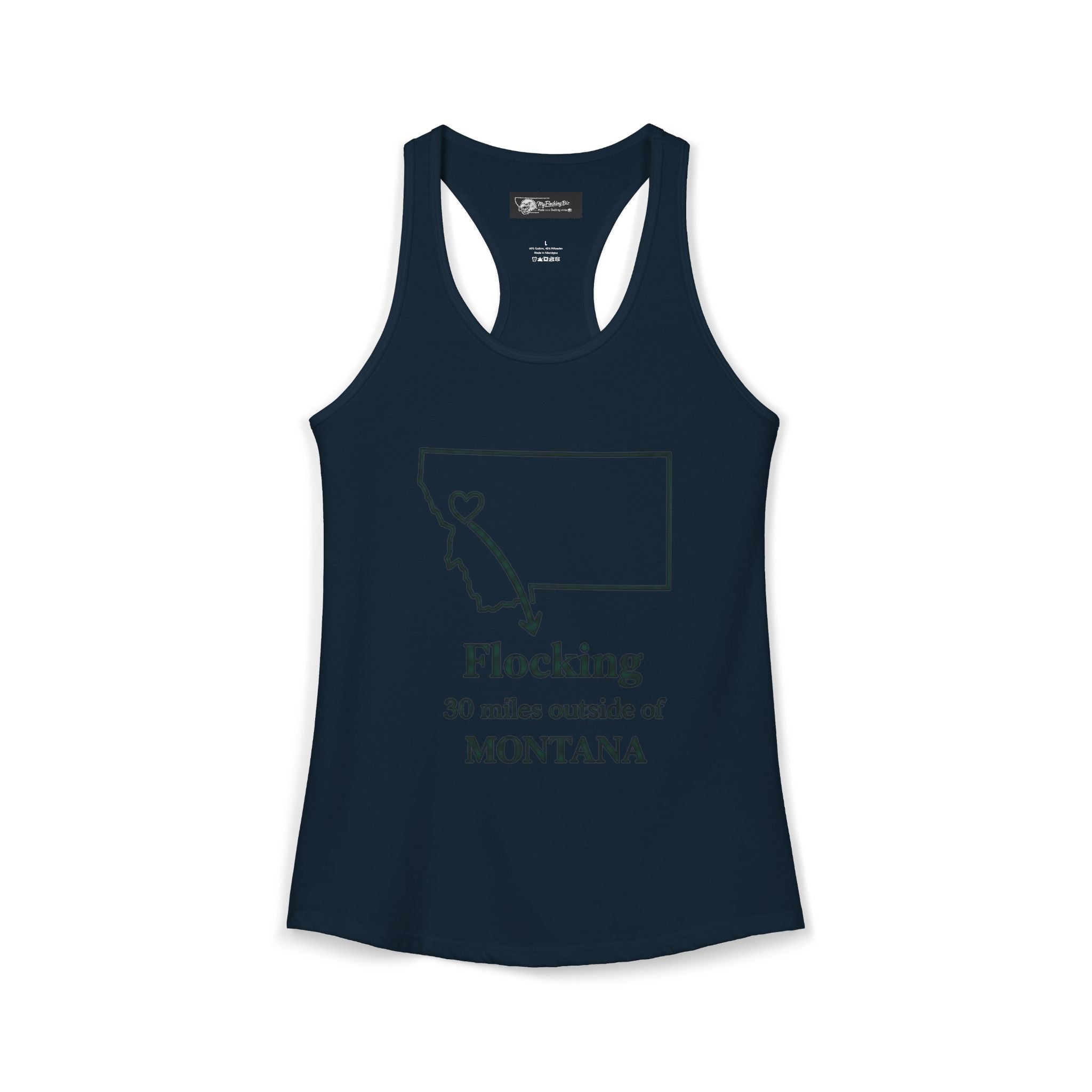 Say it loud and proud without words but the shirts speak for you with this women's ideal racerback tank