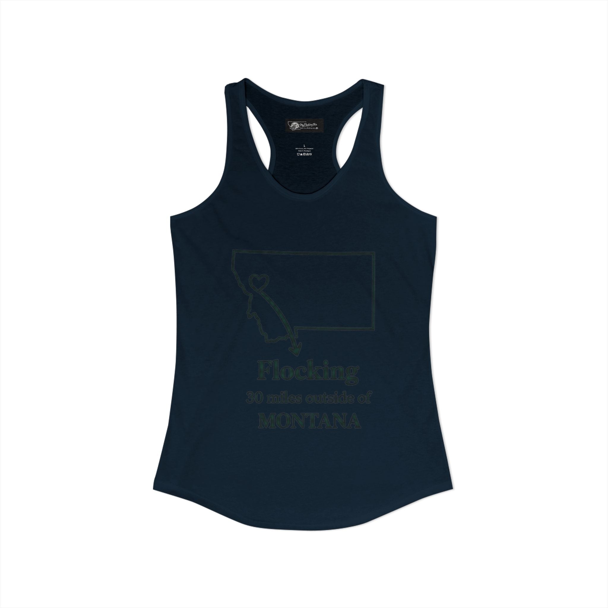 Say it loud and proud without words but the shirts speak for you with this women's ideal racerback tank