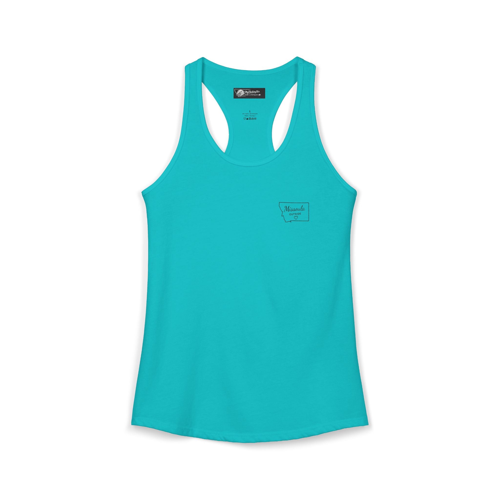 With this women's tank top you can tell tourists where to actually find Missoula ha ha when you wear this Ideal Racerback Tank