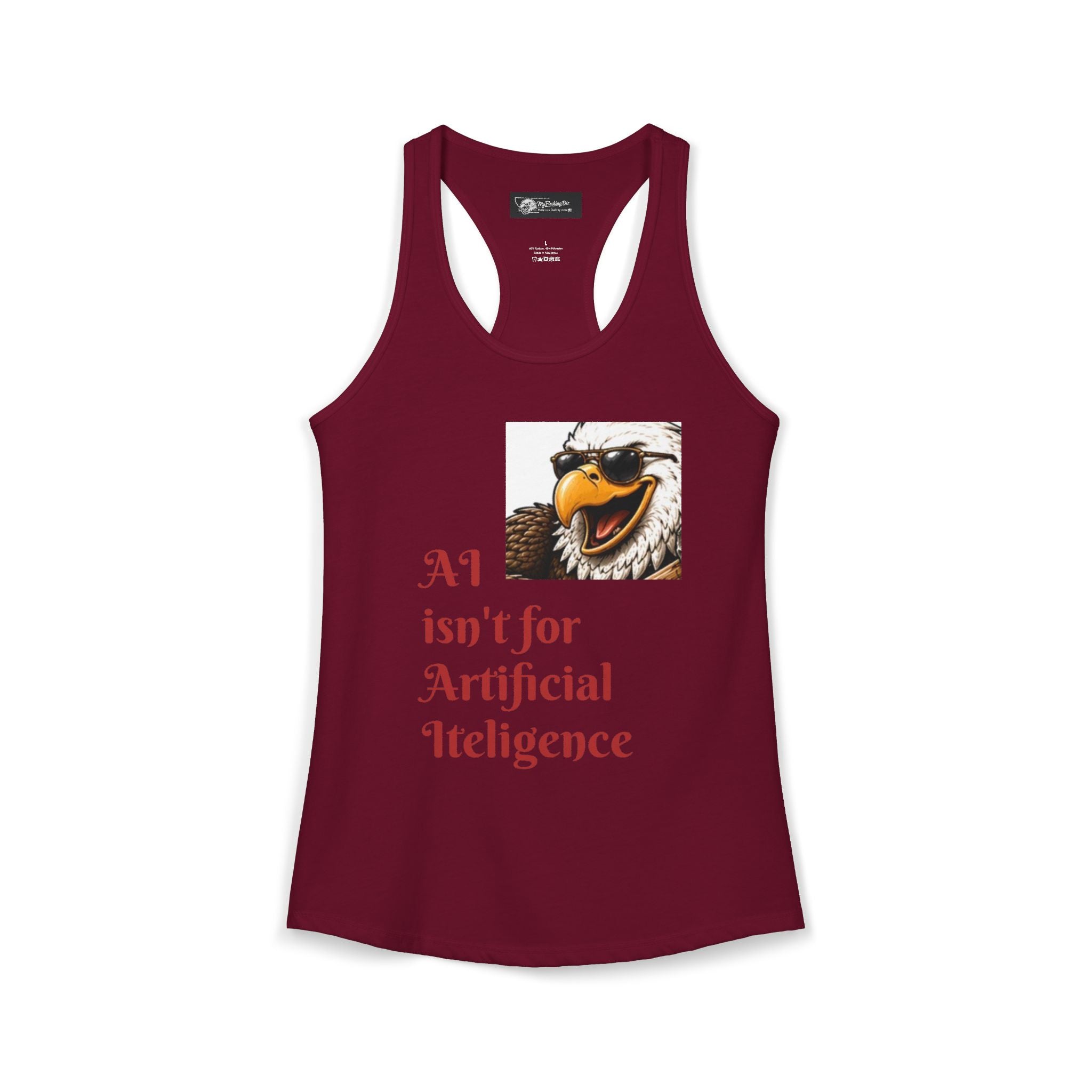 AI now has two E x p l o r a t i v e meanings as explained on this Women's Ideal Racerback Tank