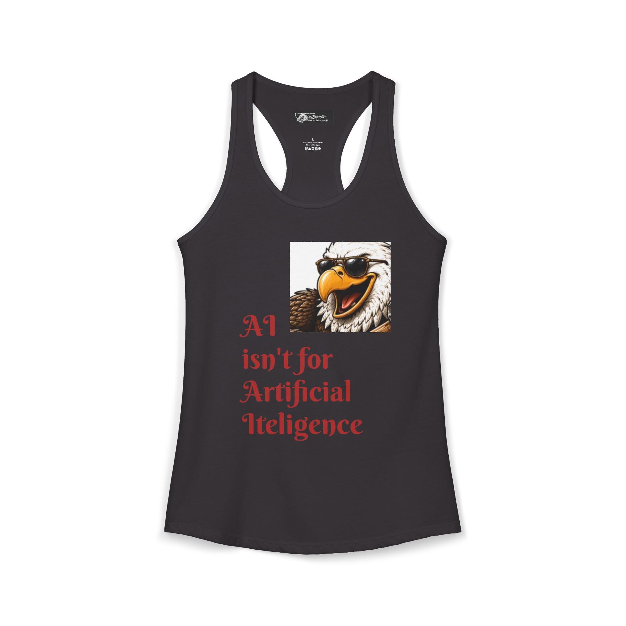AI now has two E x p l o r a t i v e meanings as explained on this Women's Ideal Racerback Tank