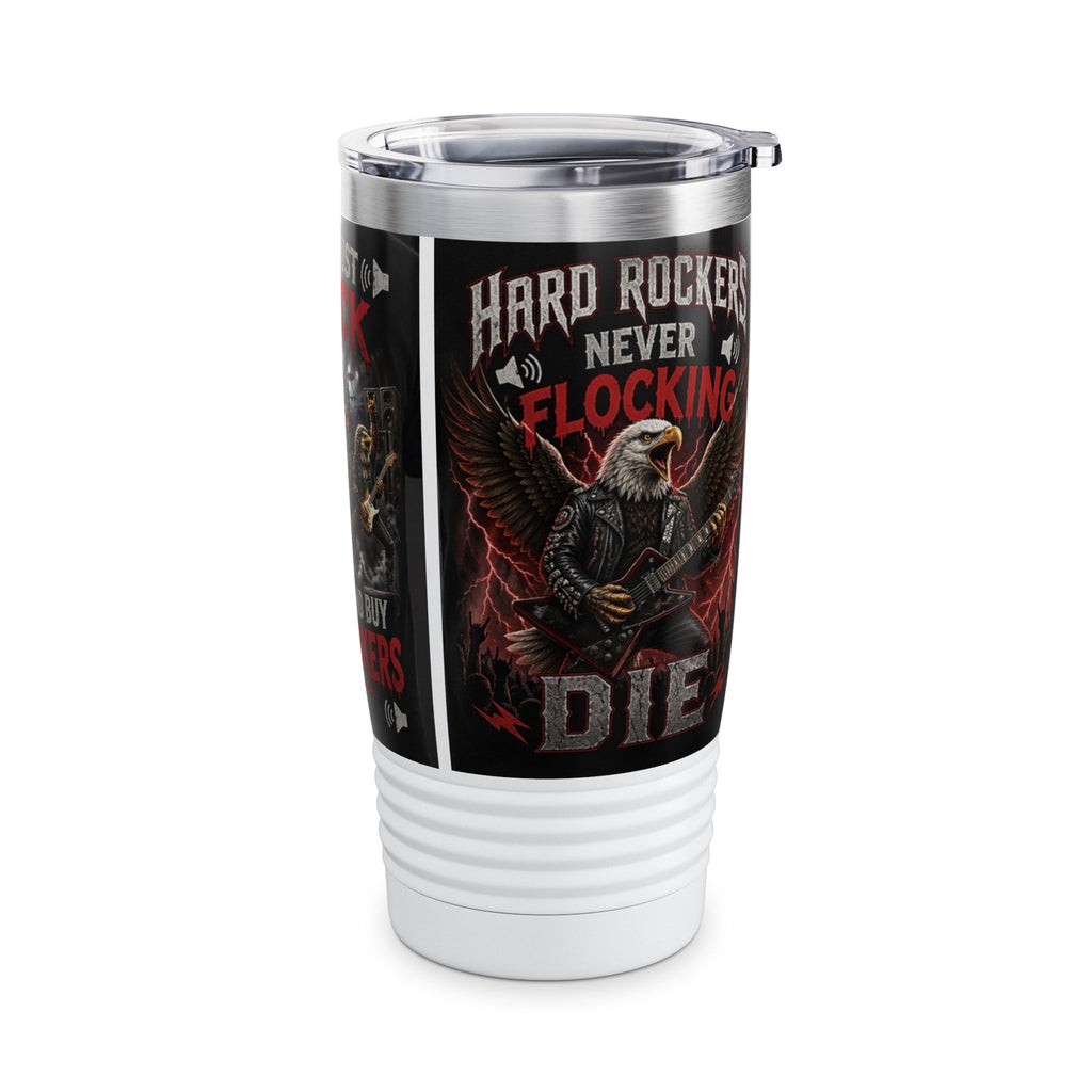 Rock Band Eagle 20oz Tumbler – "They Just Flock Together" Concert Travel Mug