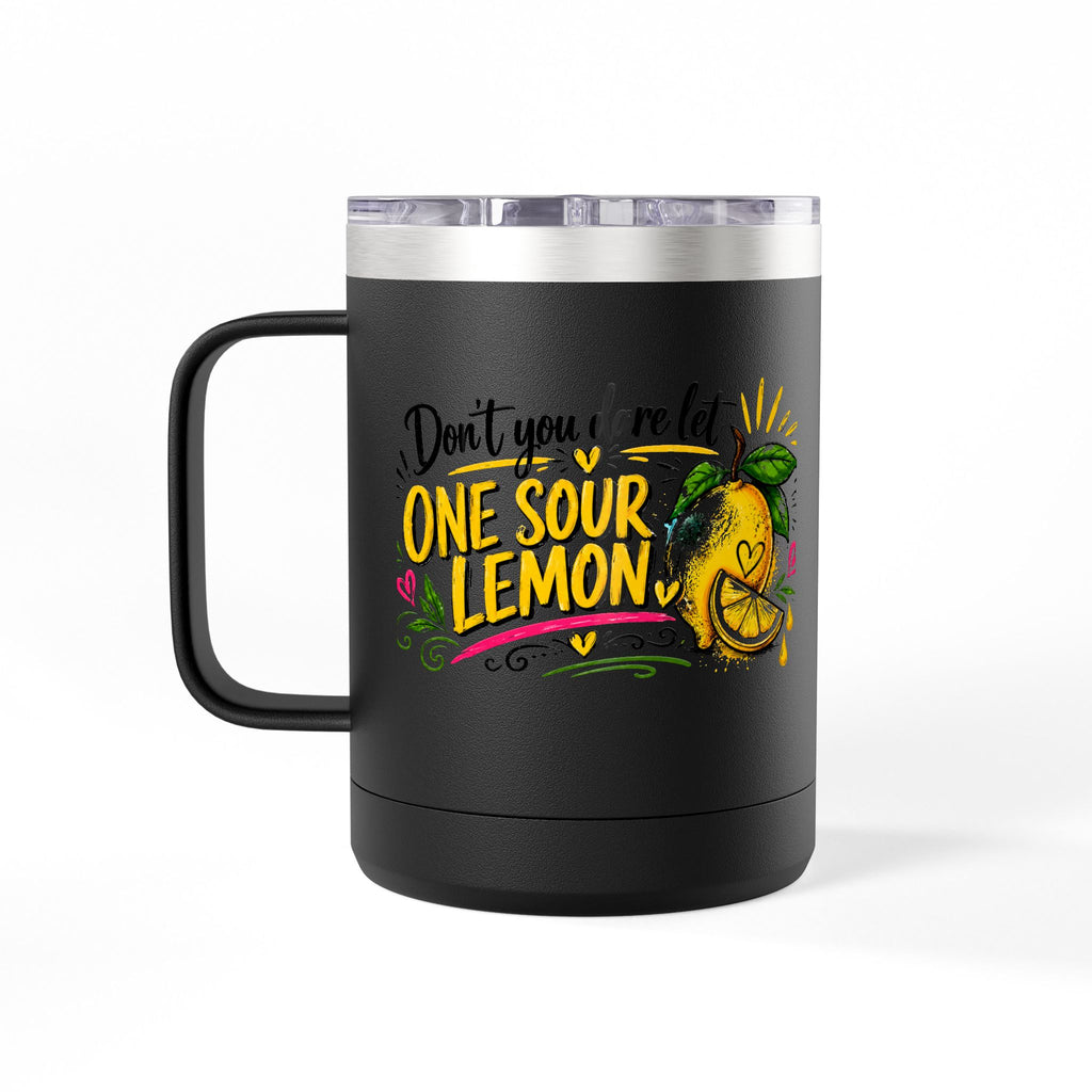 Flocking Squeeze Lemon 15oz Tumbler Mug