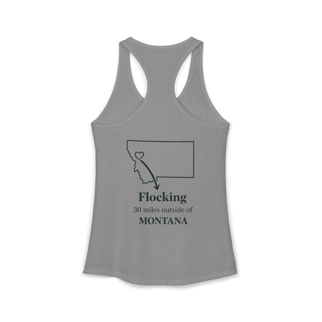 With this women's tank top you can tell tourists where to actually find Missoula ha ha when you wear this Ideal Racerback Tank