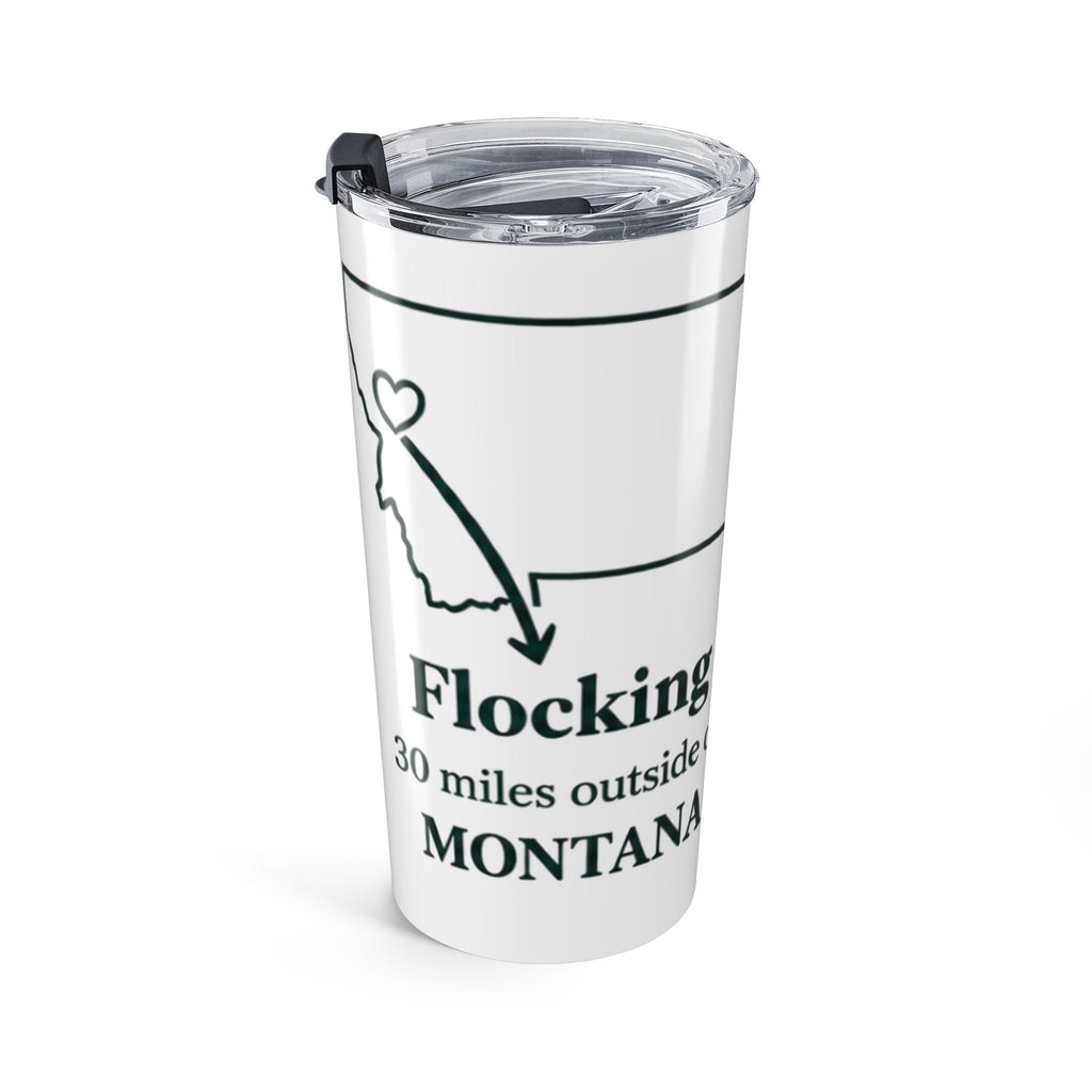 Let them ask 20oz State Pride Tumbler – Moving From Montana to Florida Heart Map Design