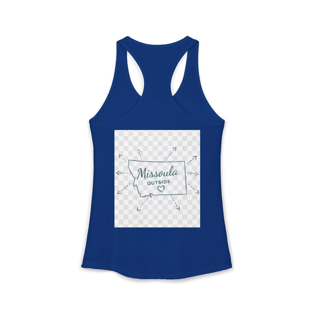 Missoula is Flocking anywhere outside of Montana Women's Ideal Racer back Tank