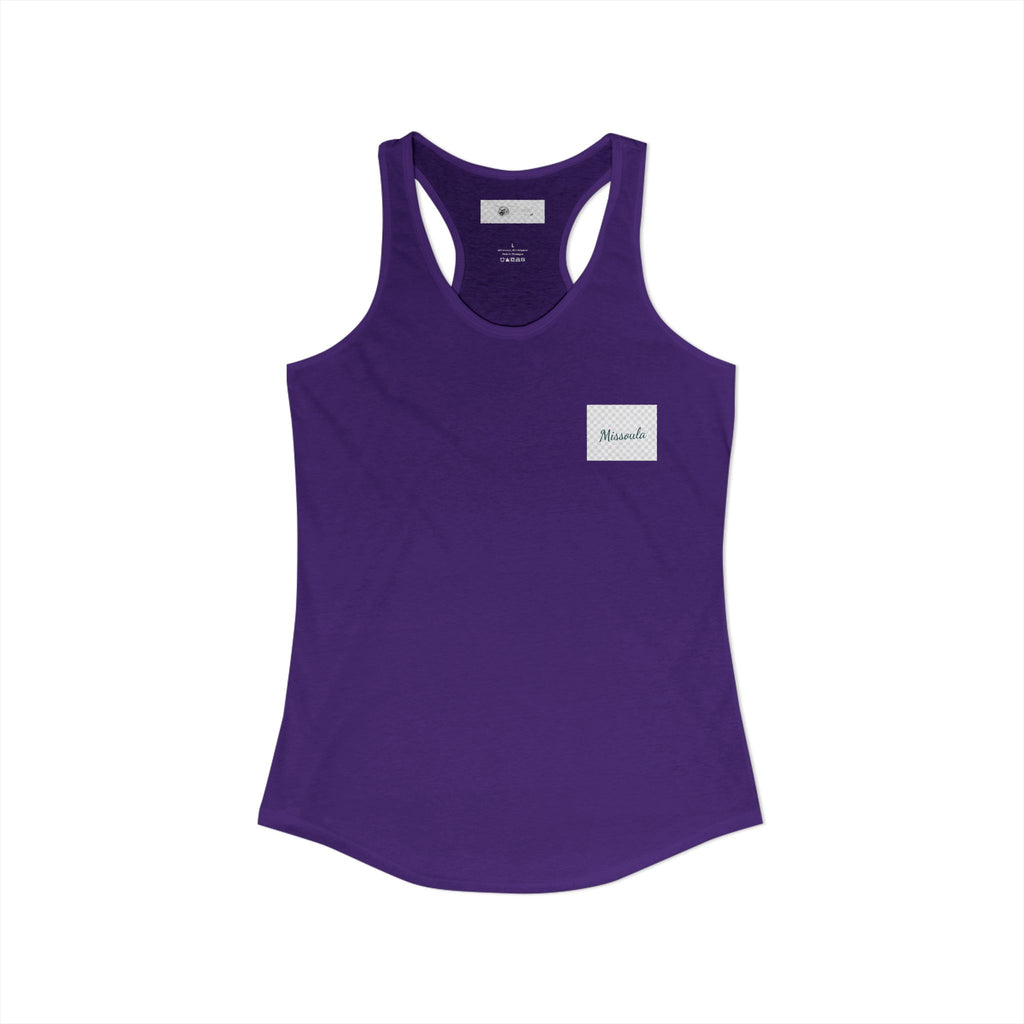 Missoula is Flocking anywhere outside of Montana Women's Ideal Racer back Tank