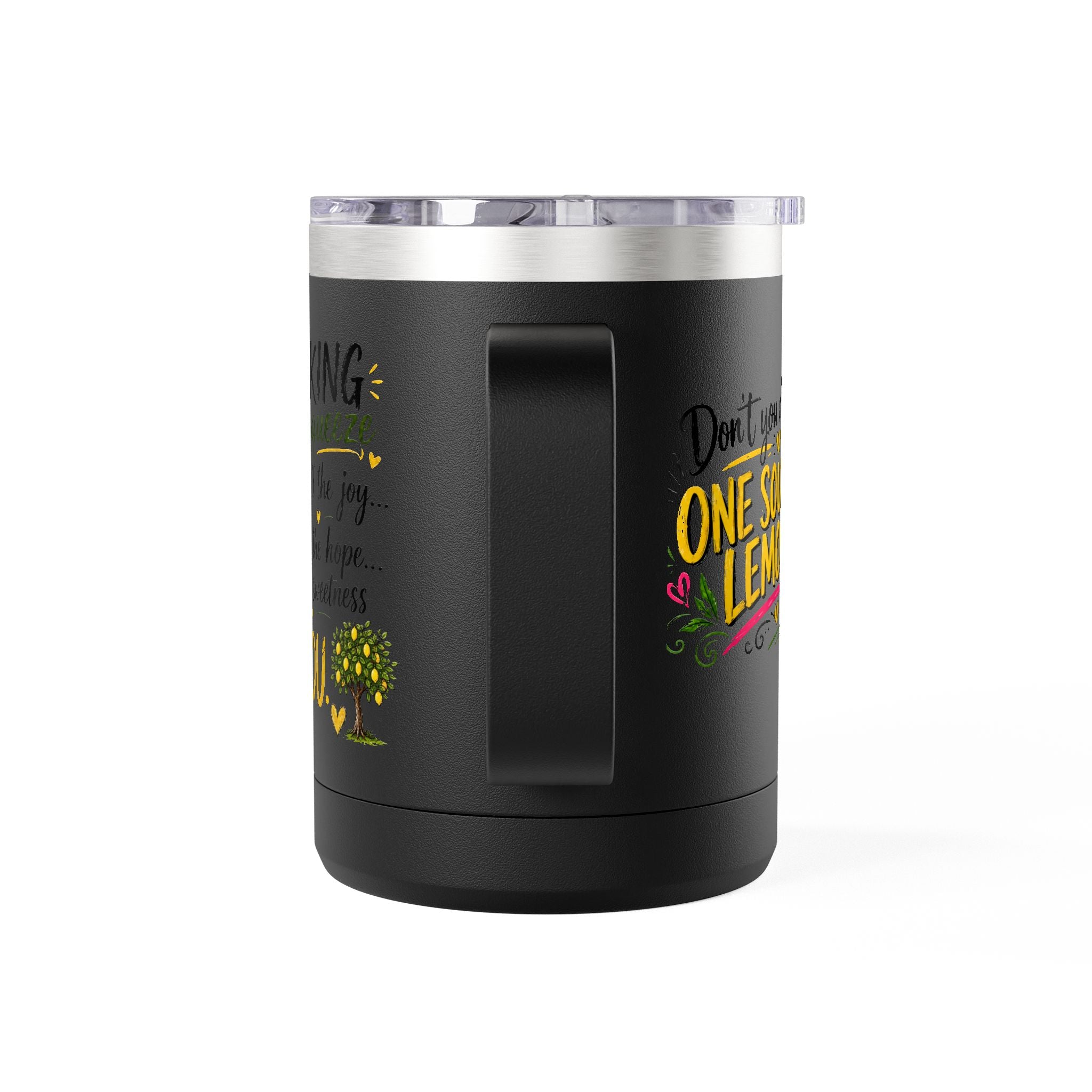 Flocking Squeeze Lemon 15oz Tumbler Mug