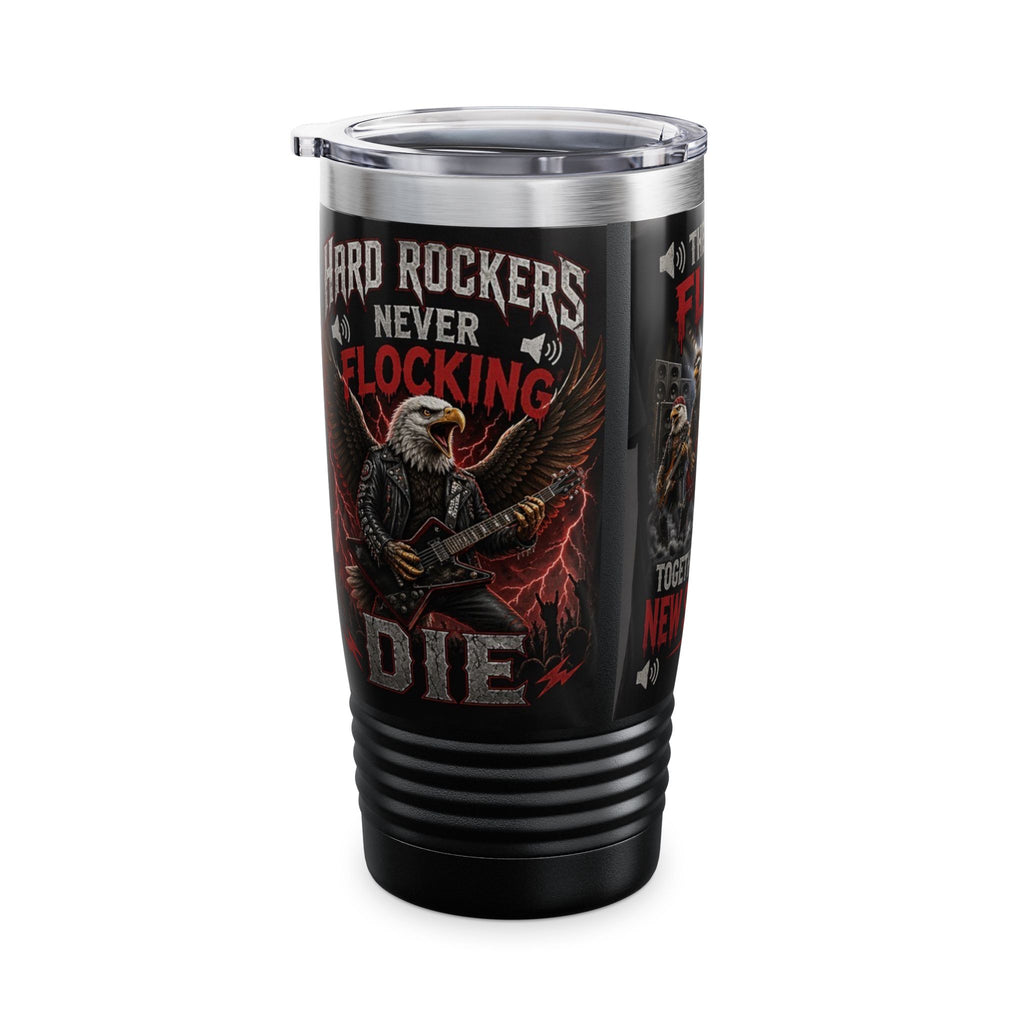 Rock Band Eagle 20oz Tumbler – "They Just Flock Together" Concert Travel Mug