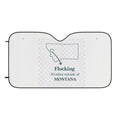 Car Sun Shade — “Flocking 30 Miles Outside of Montana” Front Windshield Shade