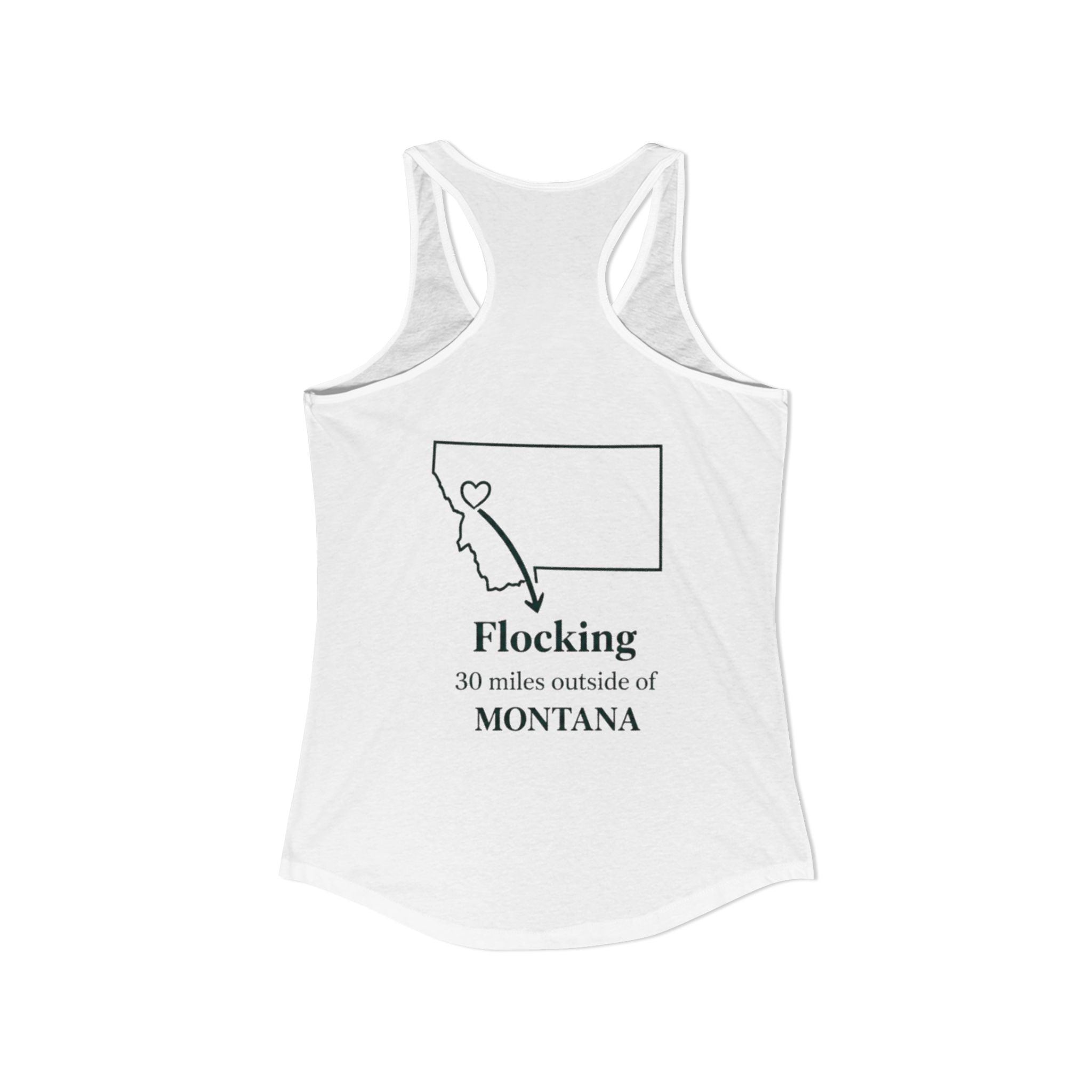 With this women's tank top you can tell tourists where to actually find Missoula ha ha when you wear this Ideal Racerback Tank