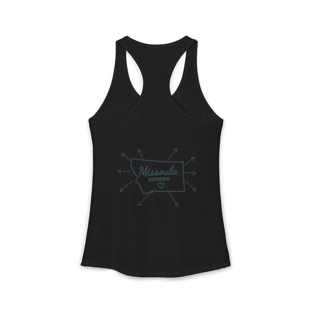 Directions for those seeking Missoula that need to be lost! Women's Ideal Racerback Tank