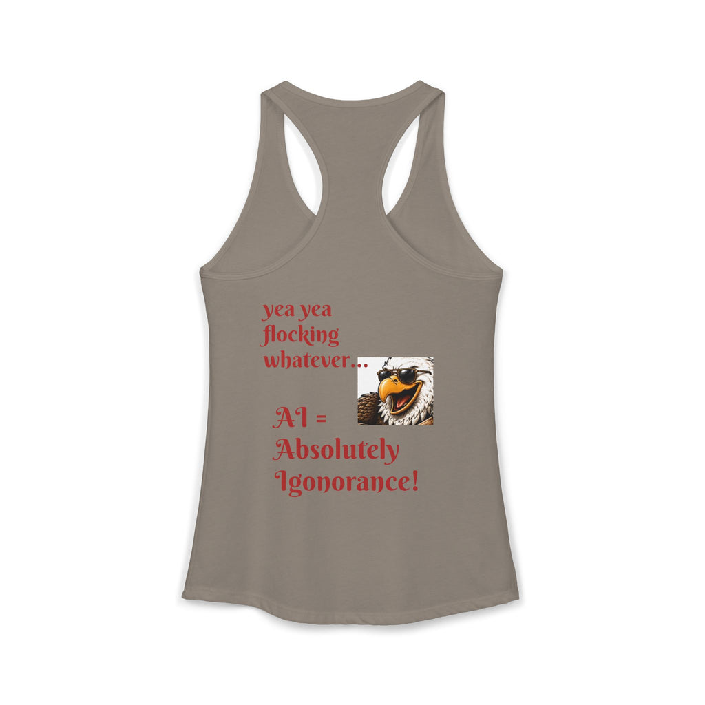 AI now has two E x p l o r a t i v e meanings as explained on this Women's Ideal Racerback Tank