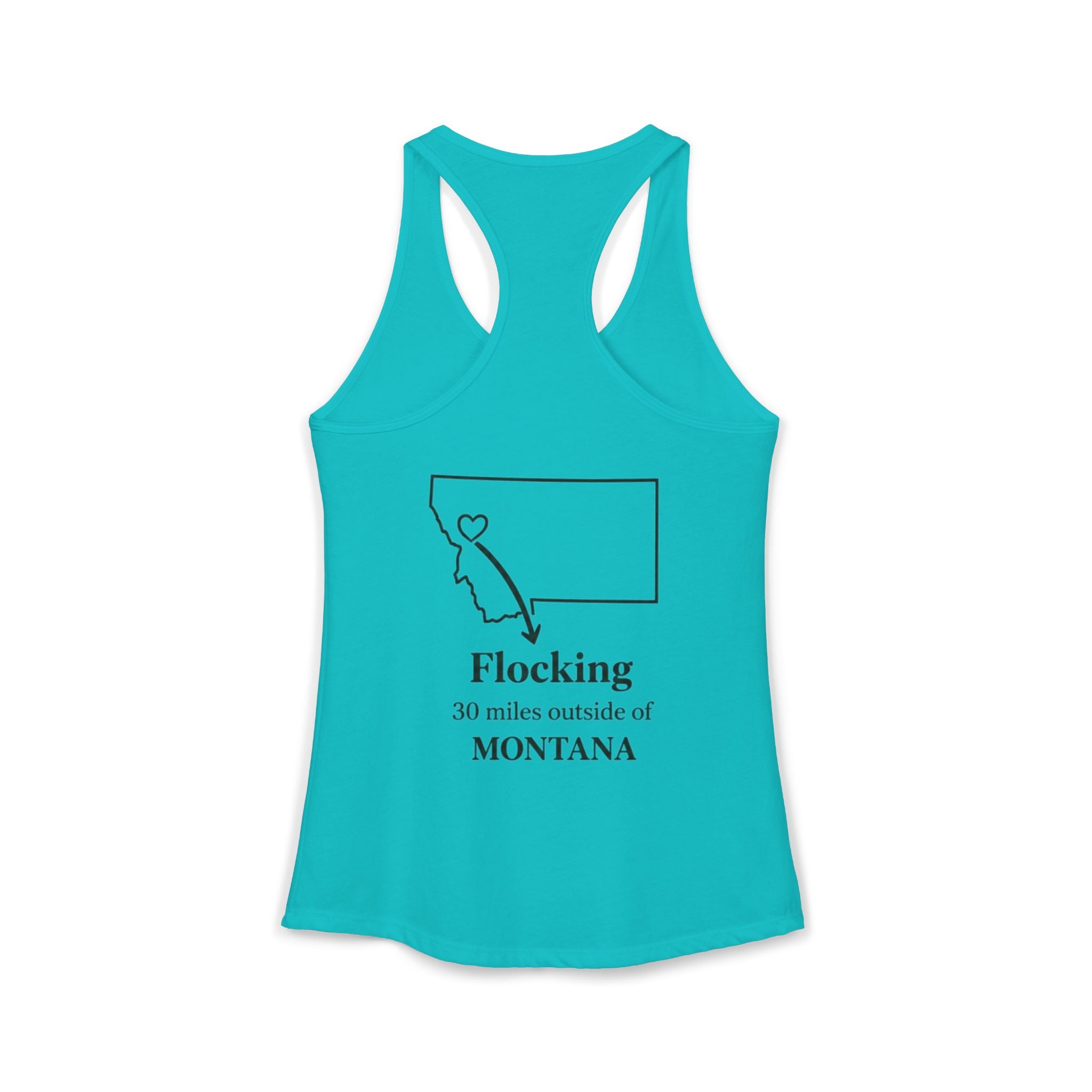 With this women's tank top you can tell tourists where to actually find Missoula ha ha when you wear this Ideal Racerback Tank