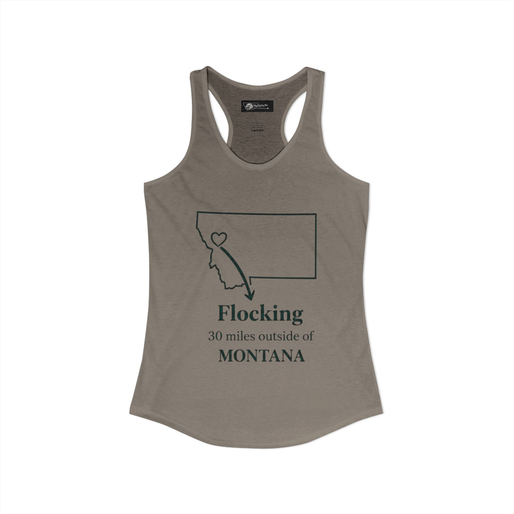 Say it loud and proud without words but the shirts speak for you with this women's ideal racerback tank