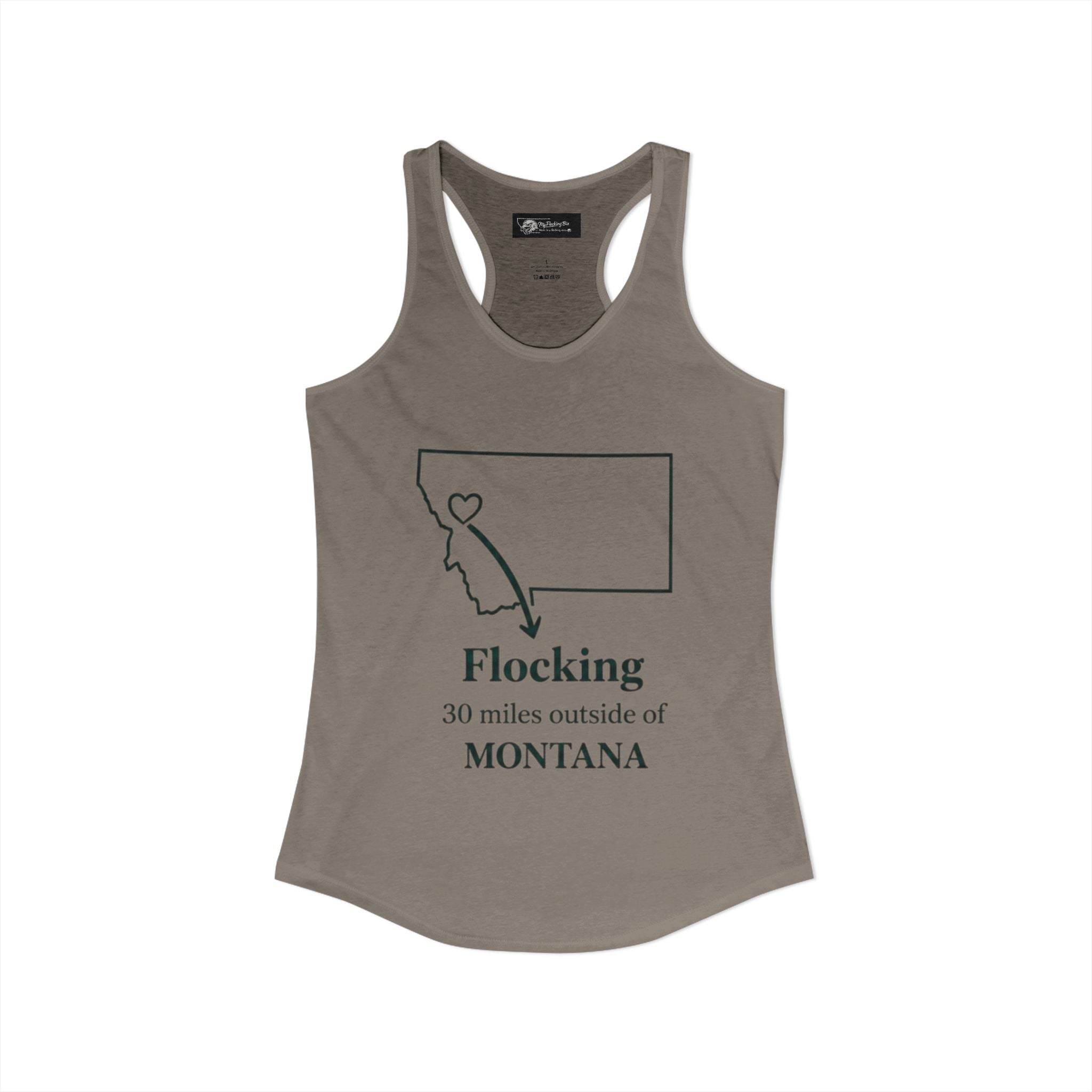 Say it loud and proud without words but the shirts speak for you with this women's ideal racerback tank