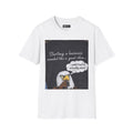 Eagle Business Humor T-Shirt — "Starting a business sounded like a great idea... until I had to actually start"