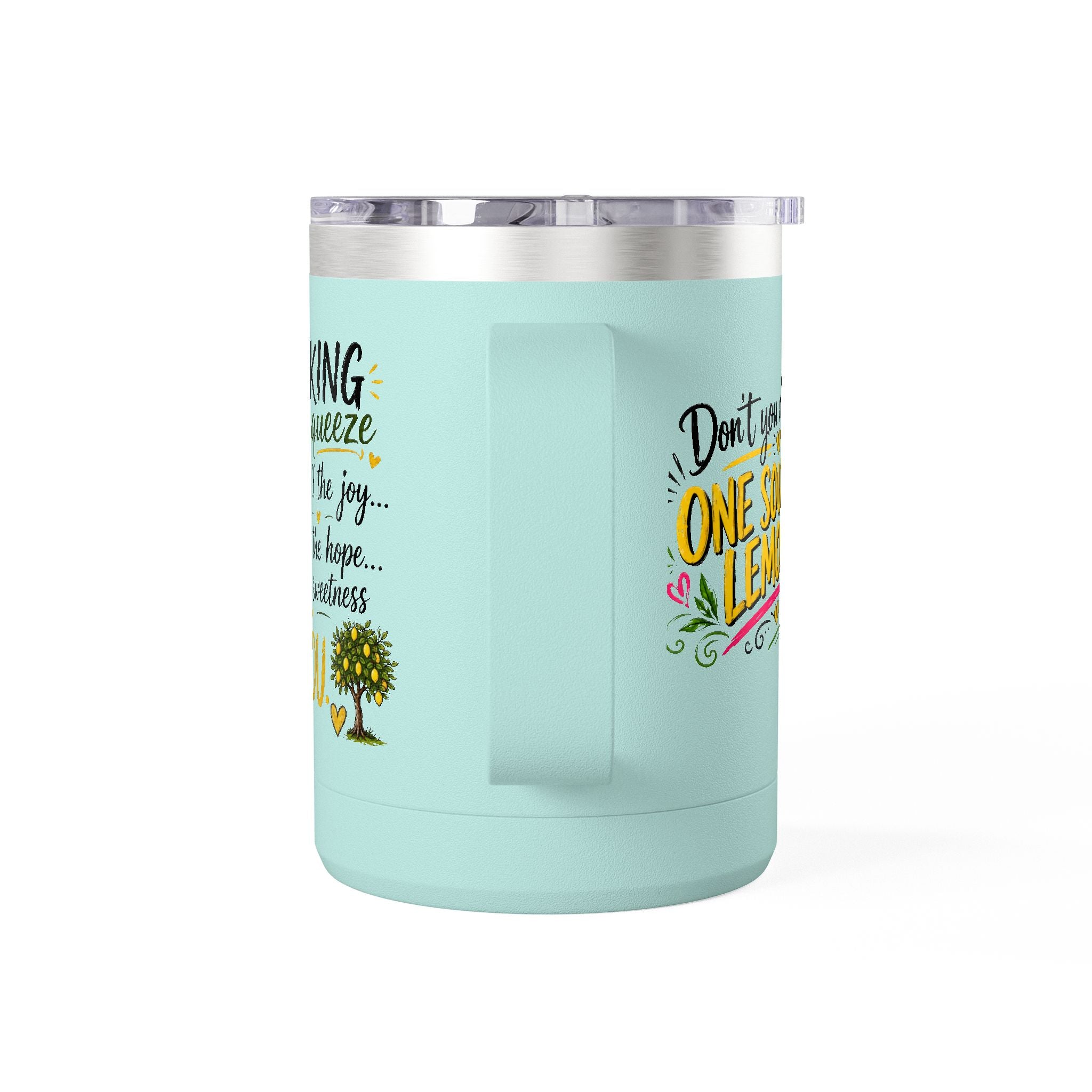 Flocking Squeeze Lemon 15oz Tumbler Mug