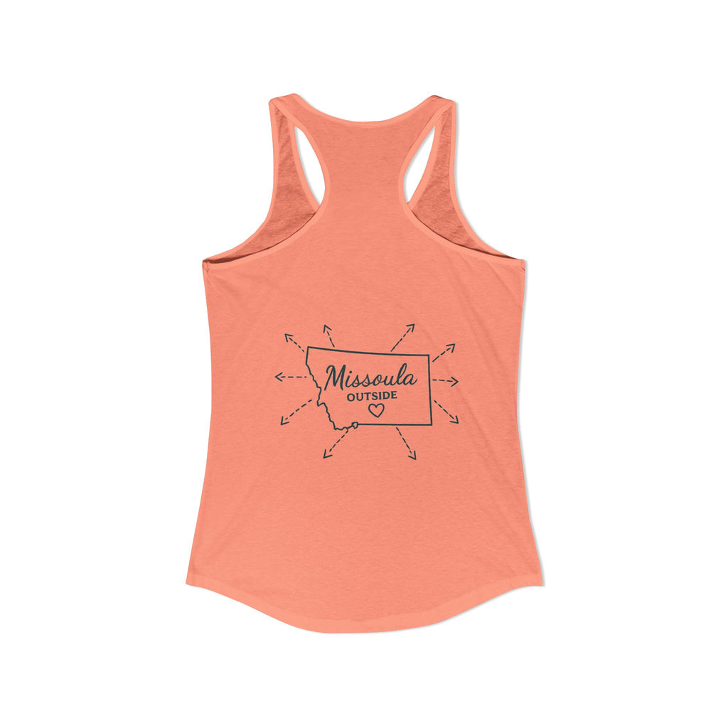 Directions for those seeking Missoula that need to be lost! Women's Ideal Racerback Tank