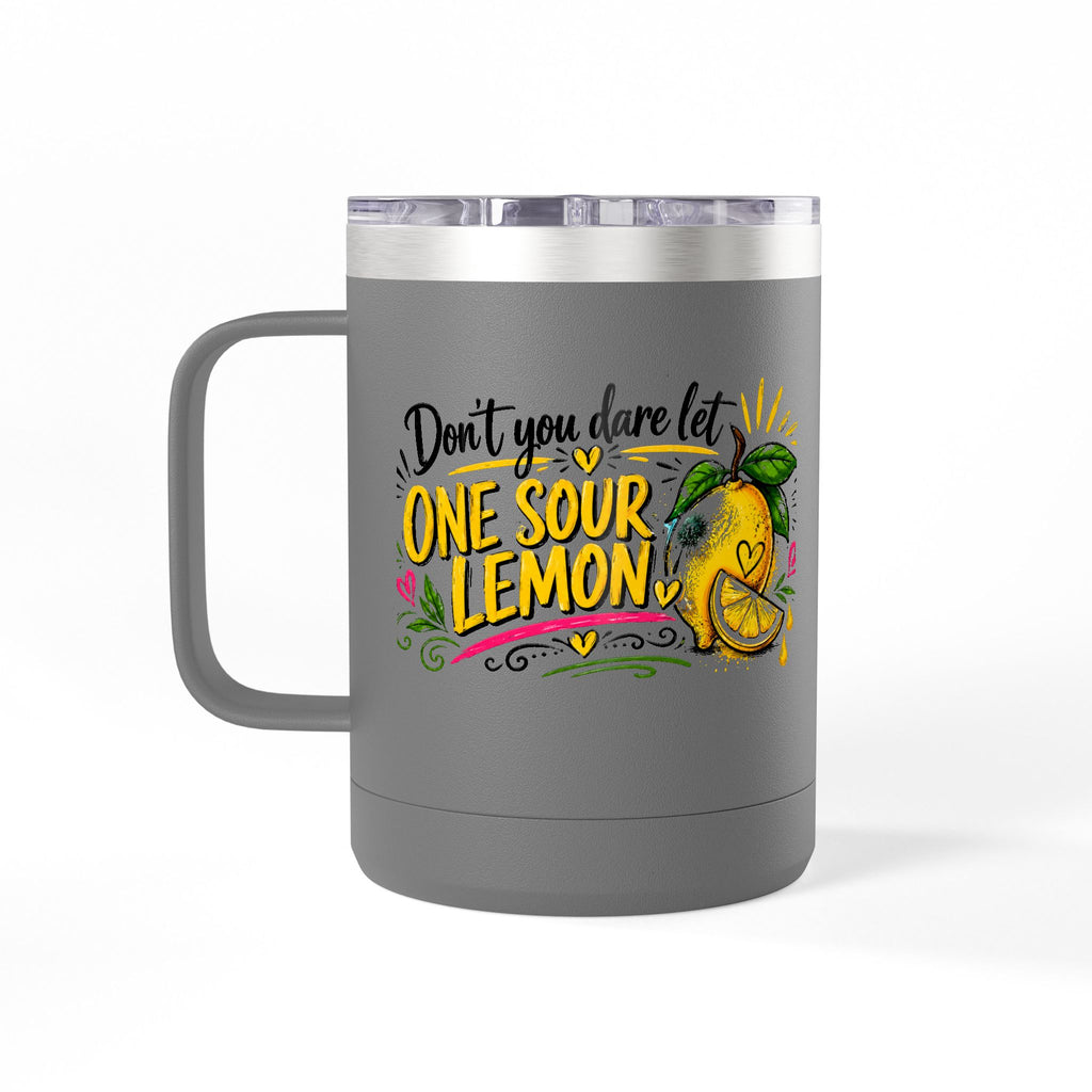 Flocking Squeeze Lemon 15oz Tumbler Mug