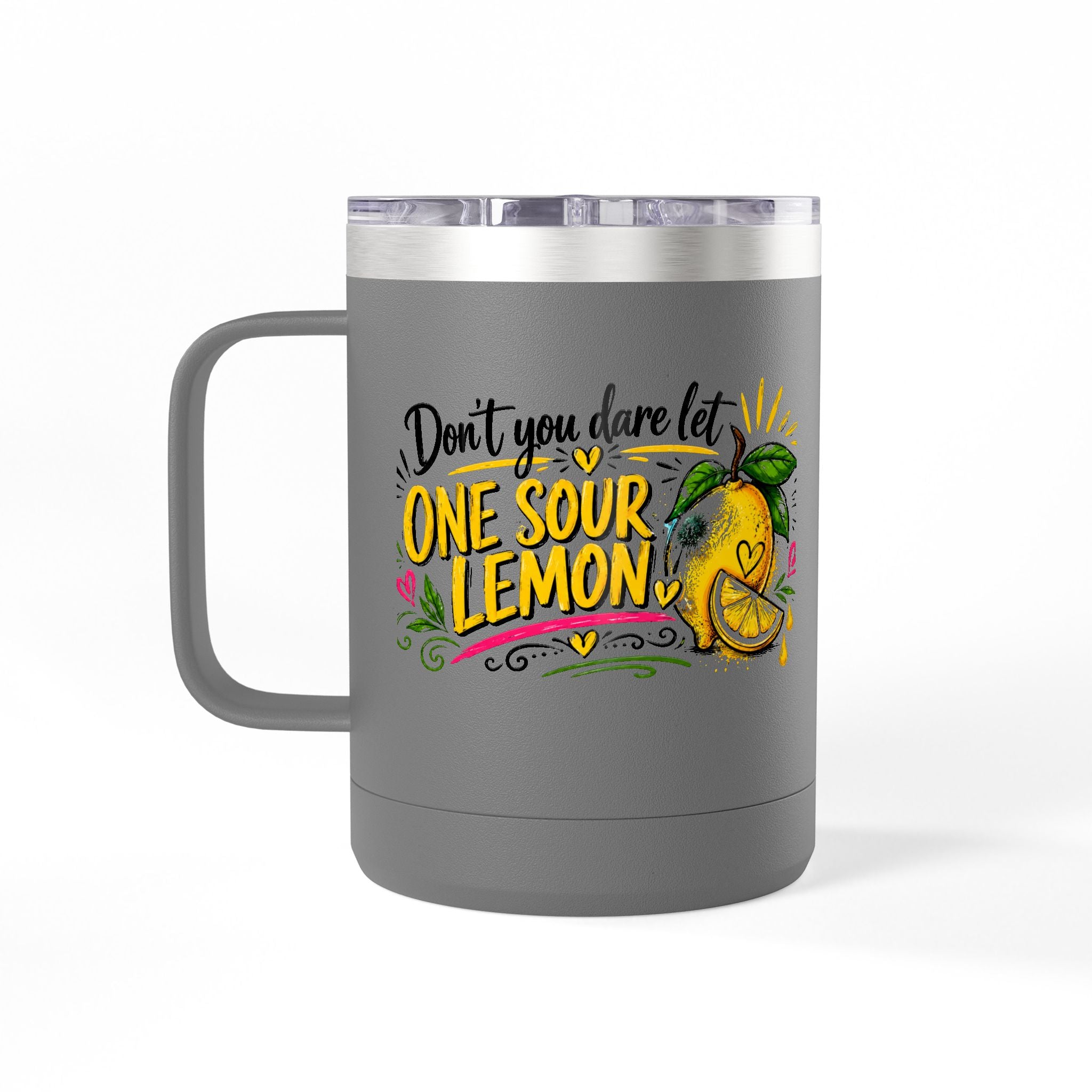 Flocking Squeeze Lemon 15oz Tumbler Mug