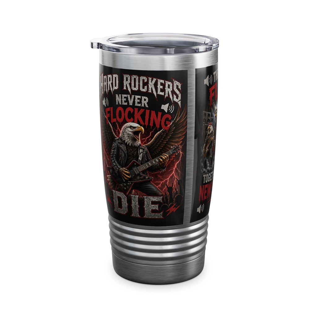 Rock Band Eagle 20oz Tumbler – "They Just Flock Together" Concert Travel Mug