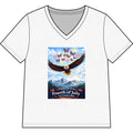 "Have a Happy Flocking Fourth of July" wearing this Patriotic Women's T-Shirt with both our National bird and celebration