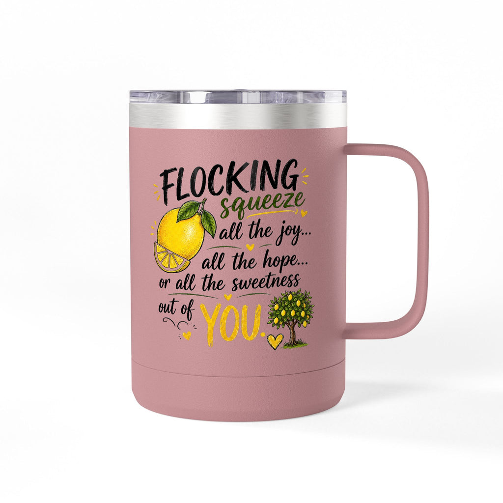Flocking Squeeze Lemon 15oz Tumbler Mug