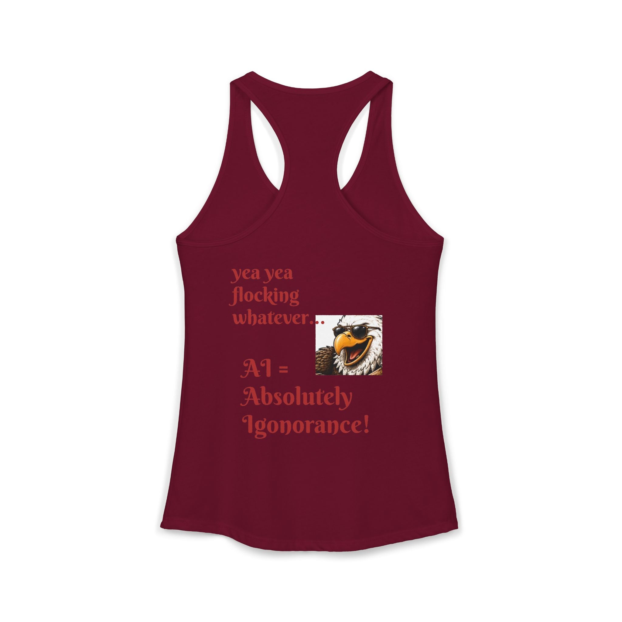 AI now has two E x p l o r a t i v e meanings as explained on this Women's Ideal Racerback Tank